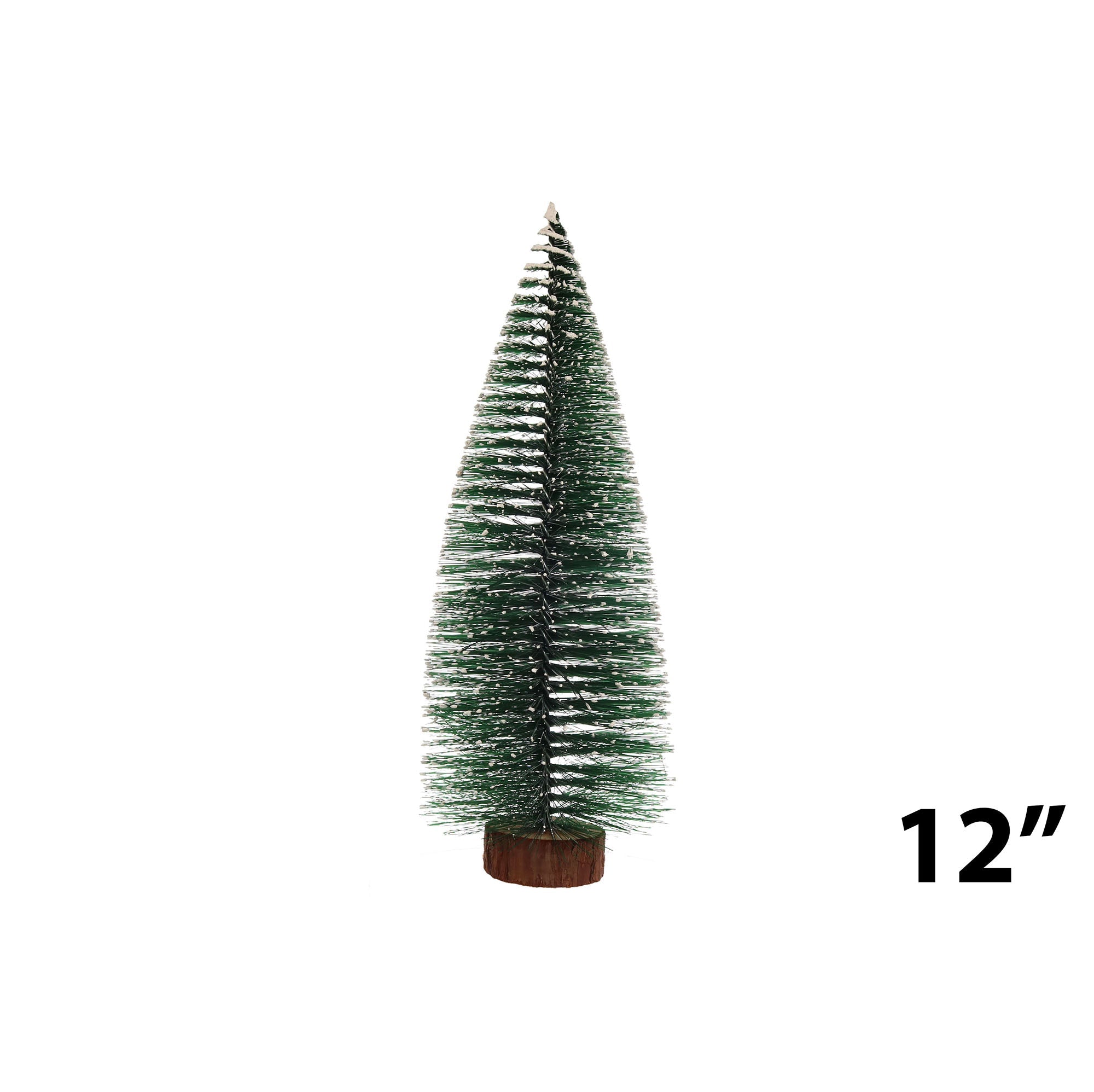 Christmas Mini Pine Tree with Snow Tip 12in