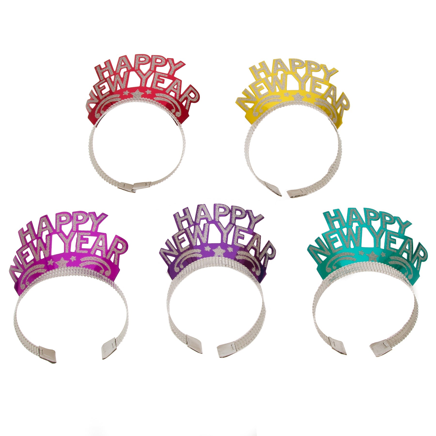 New Year 12 Glitter Tiaras