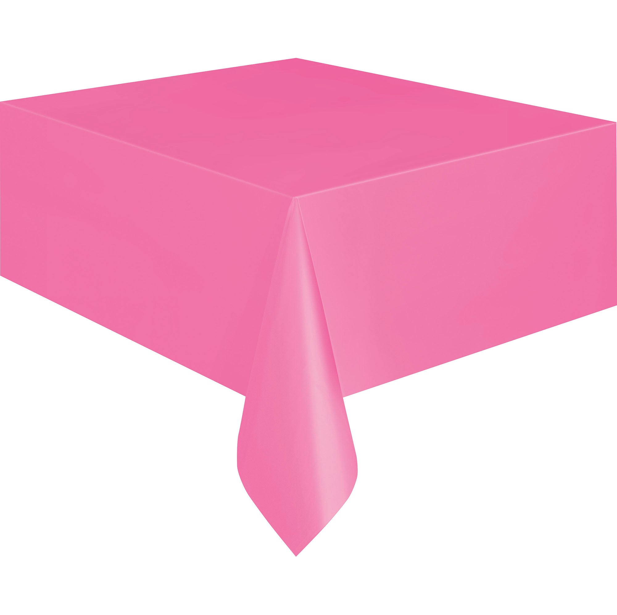 Plastic Table Cover Hot Pink 54x108in