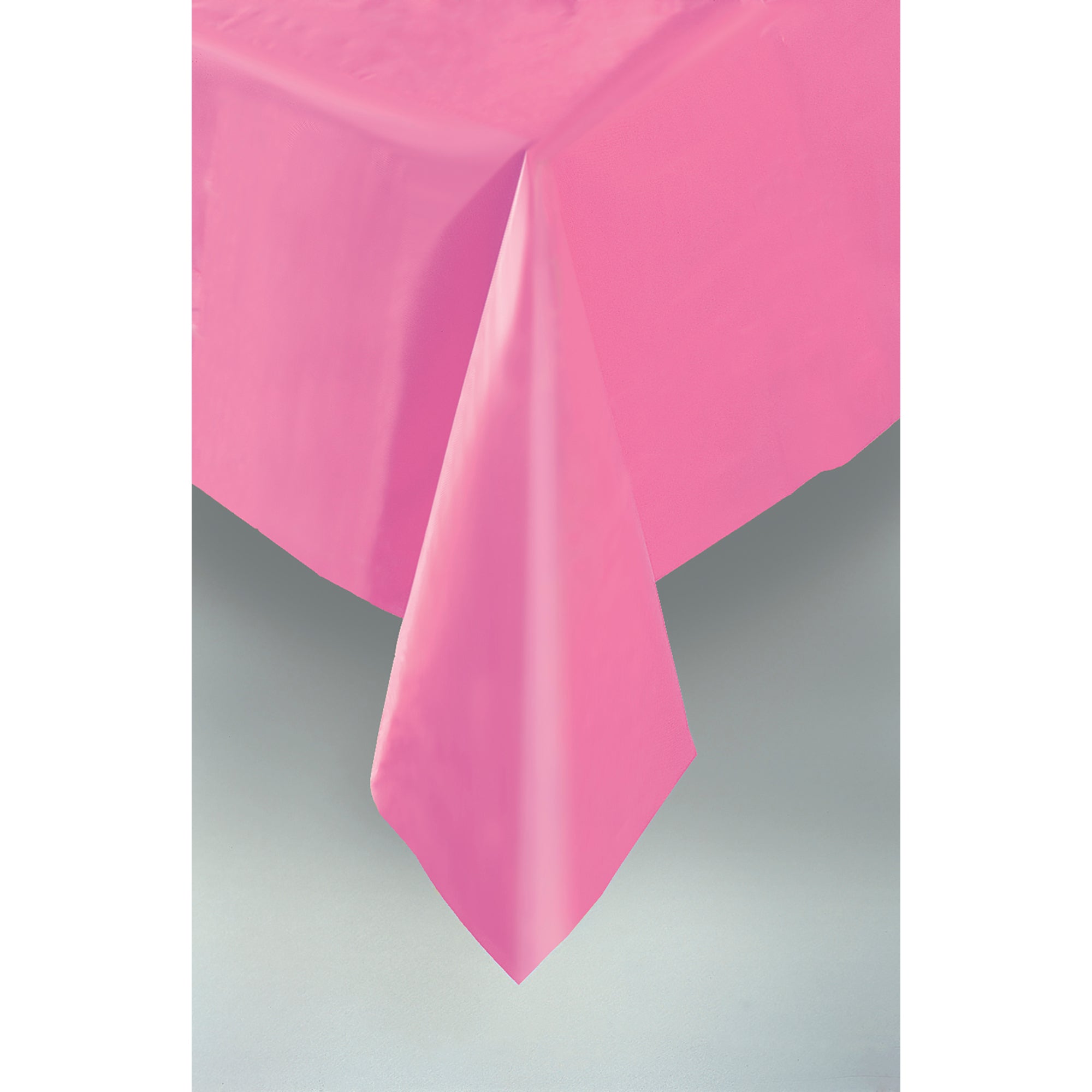 Plastic Table Cover Hot Pink 54x108in