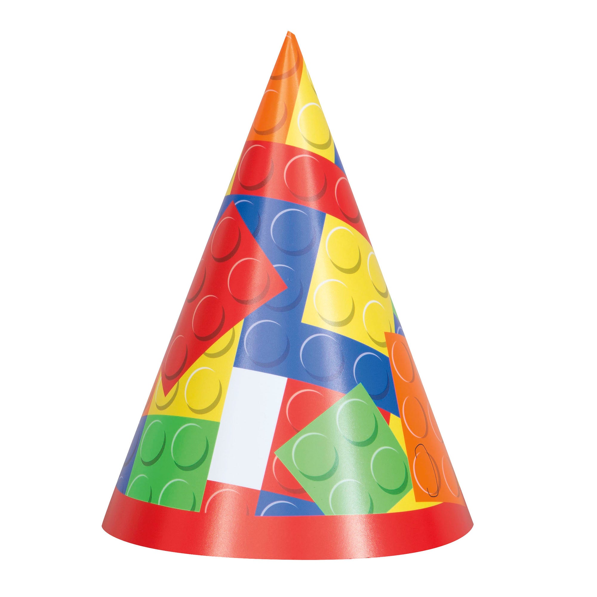 Building Blocks 8 Party Hats