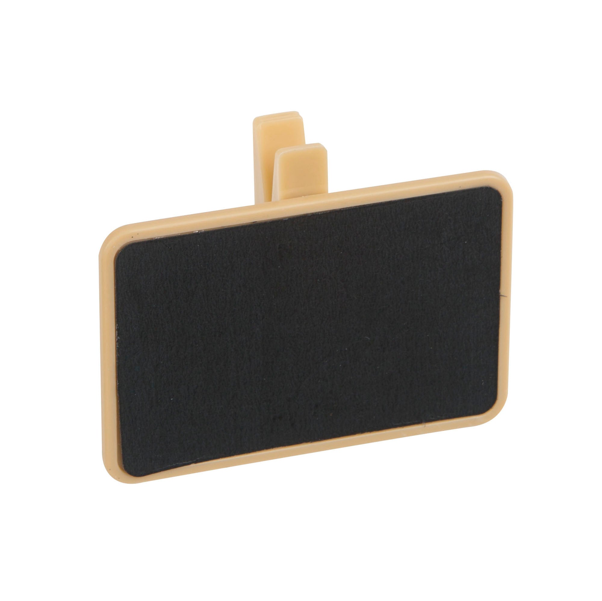 4 Plastic Chalkboard Food Sign Clips with Chalk 2.5x1.75in