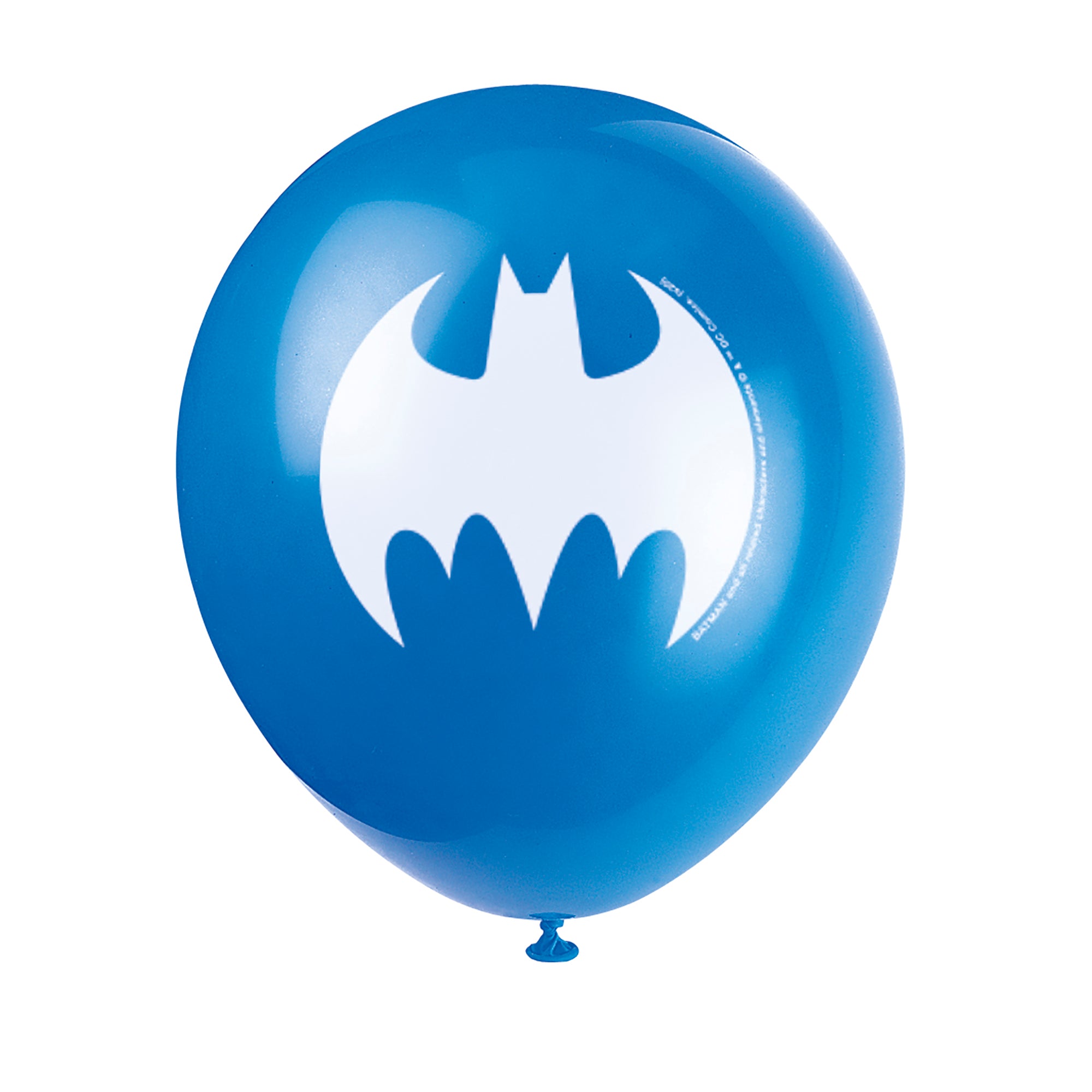 Batman 8 Printed Latex Balloons 12in Assorted Colors