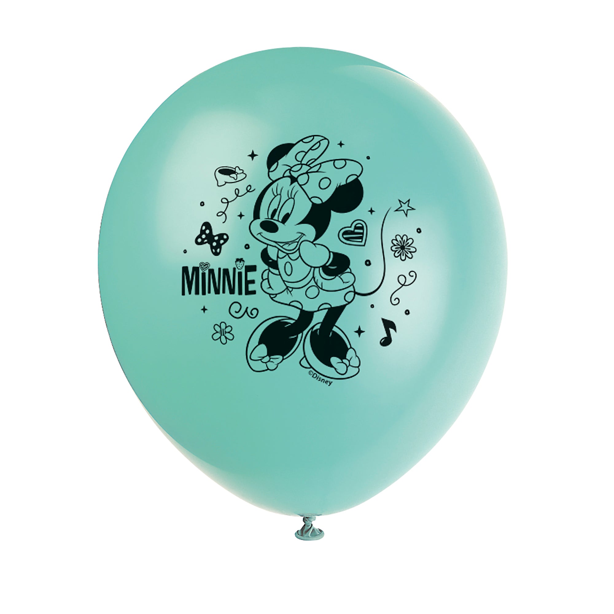 Minnie 8 Printed Latex Balloons 12in Assorted Colors