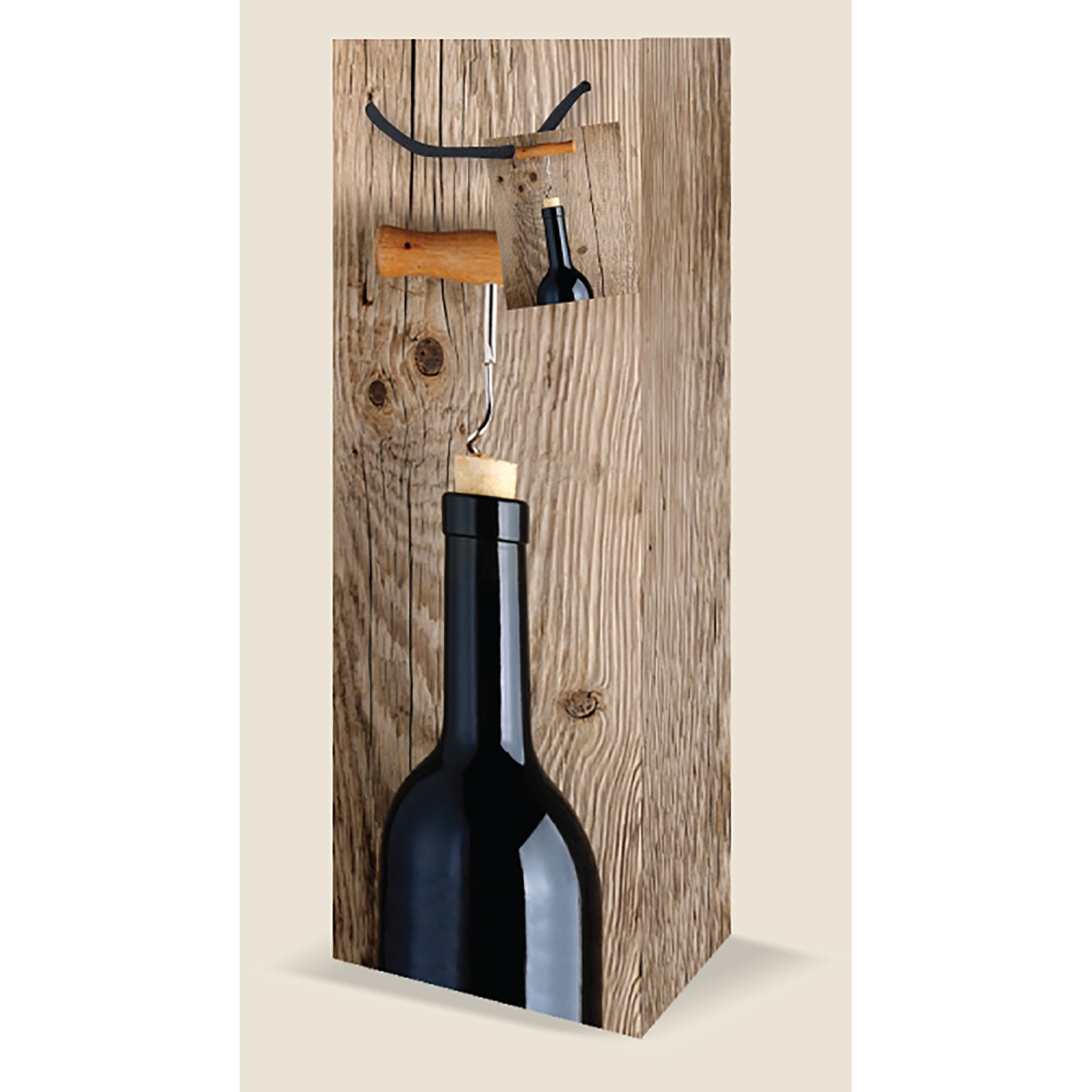 Mill Brook Wine Bottle Gift Bag 14.25x3.13x4.75in