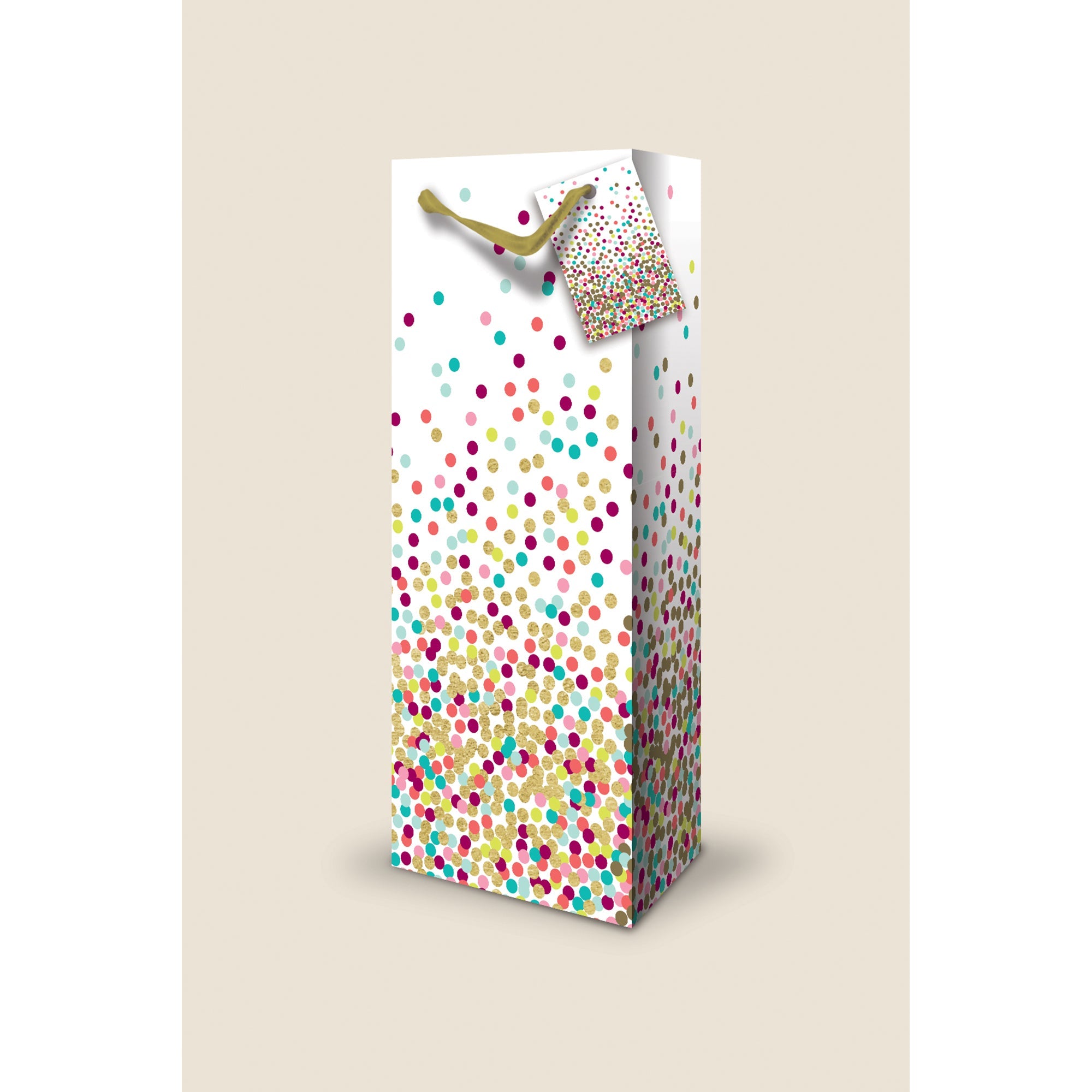 Rosedale Embellished Wine Bottle Gift Bag 14.25x3.13x4.75in