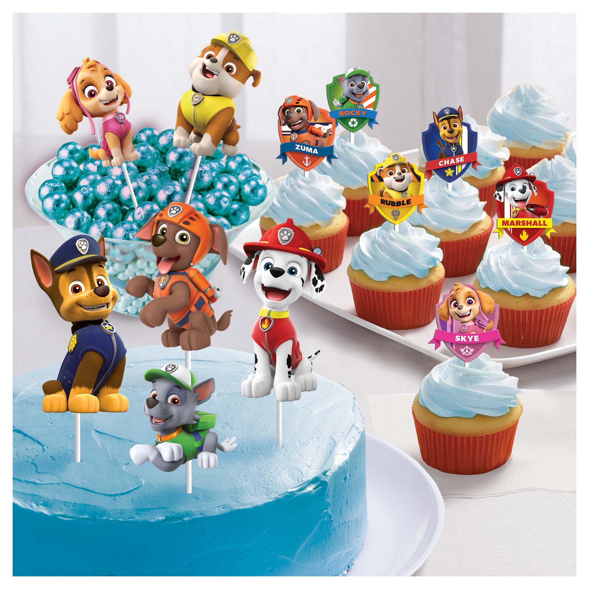 Paw Patrol  Adventures 12 Dessert Decorating Kit  Paper & Plastic