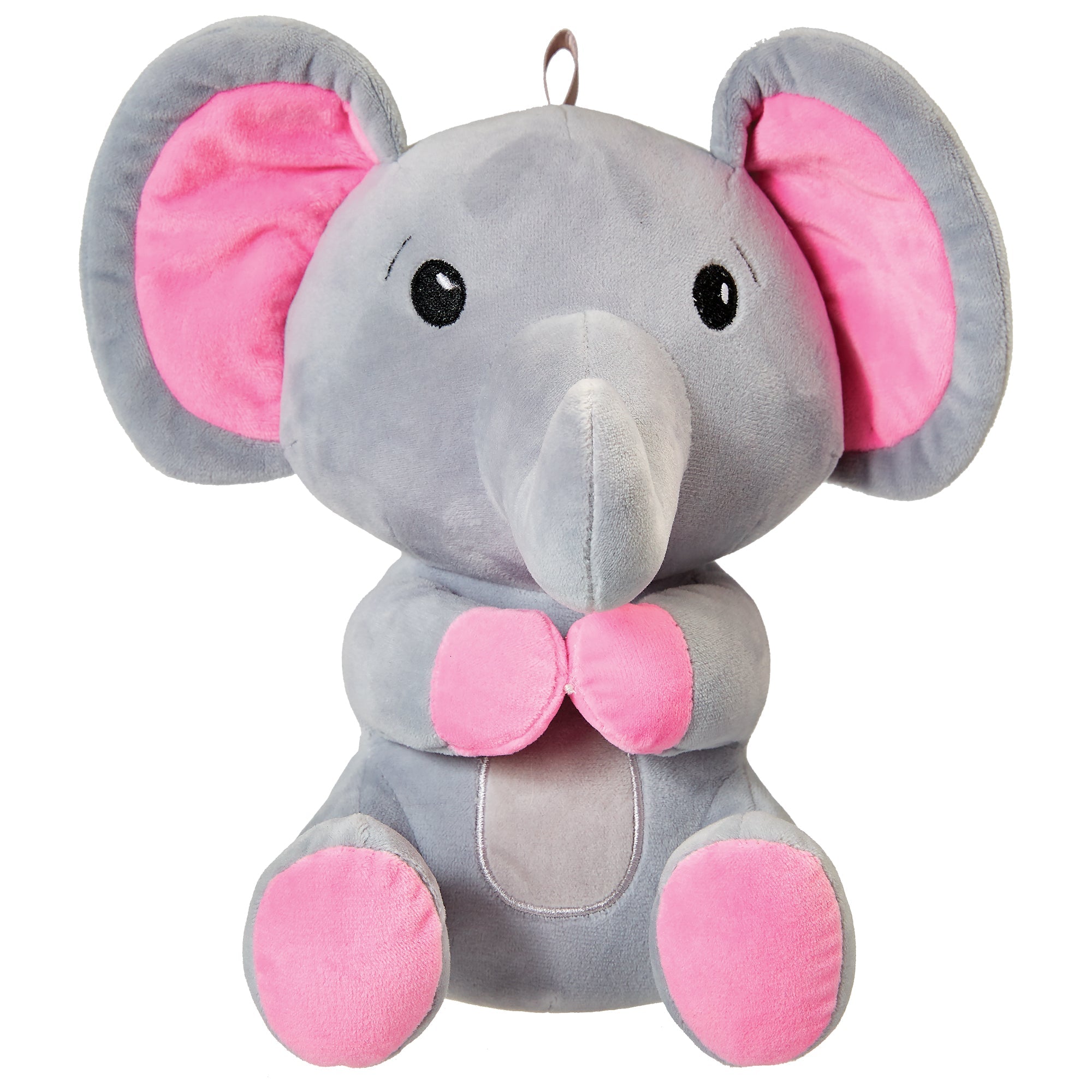 Elephant with Pink Accents Balloon Weight Plush  8in