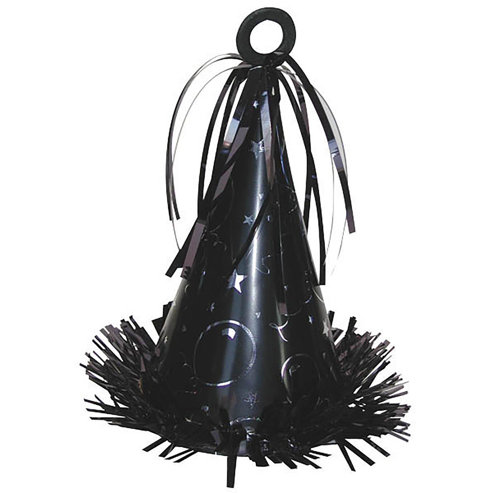 Party Hat Balloon Weight  Jet Black