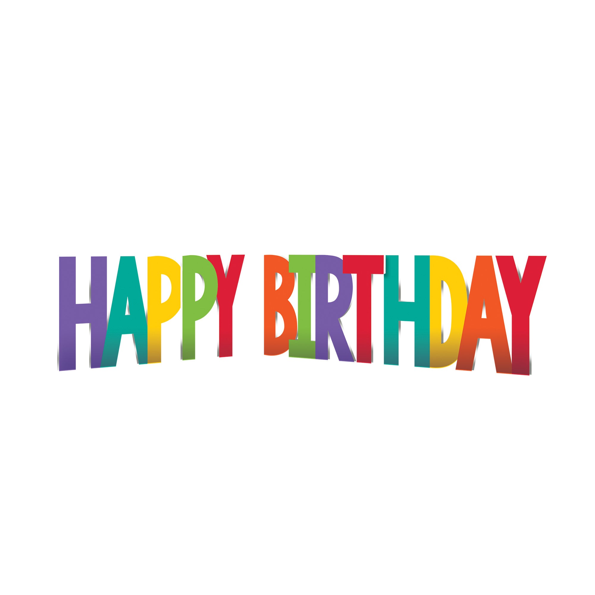 Birthday Accessories Rainbow Corrugate Yard Signs  Plastic  12in