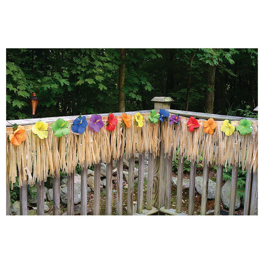 Luau Deck Fringe  Plastic  12inx24ft