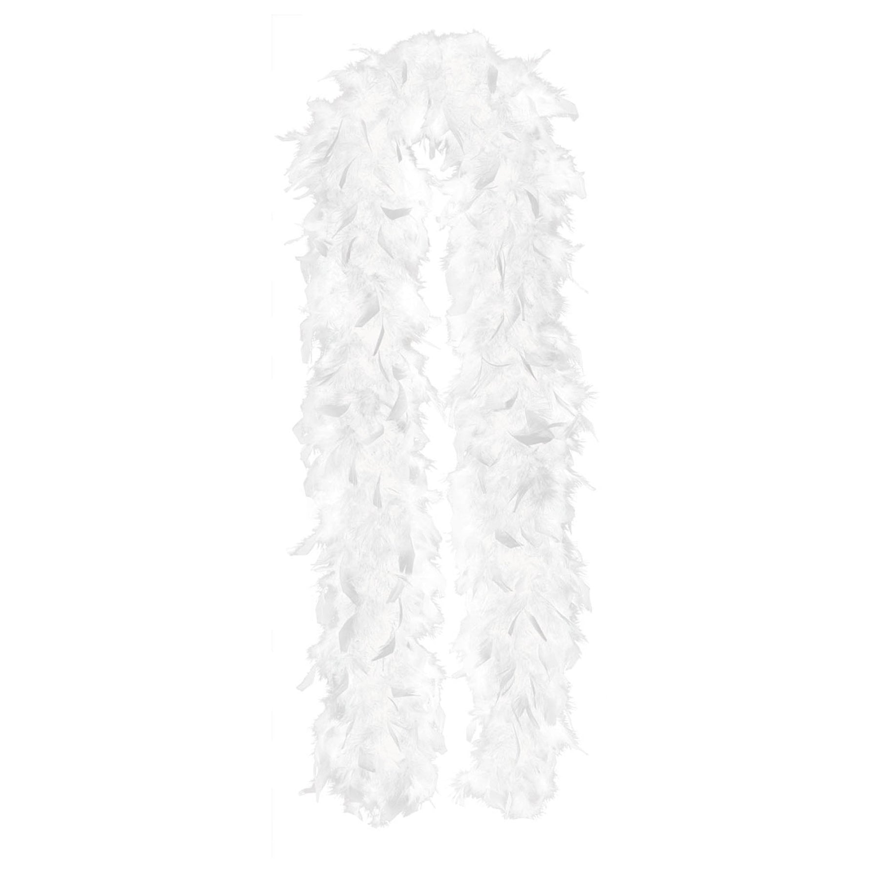 Halloween White Feather Boa 72in