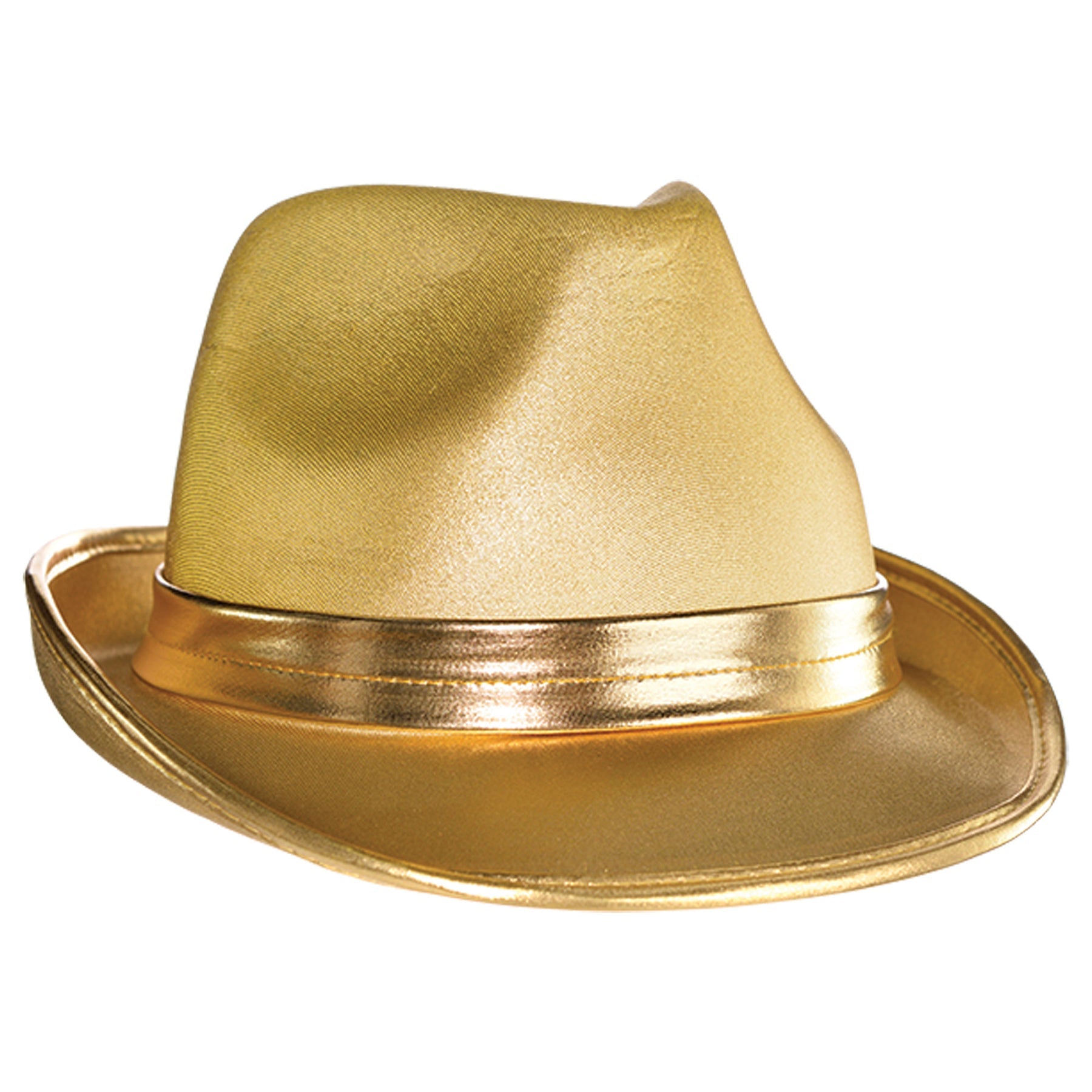 Halloween Gold Velour Fedora 5x12in