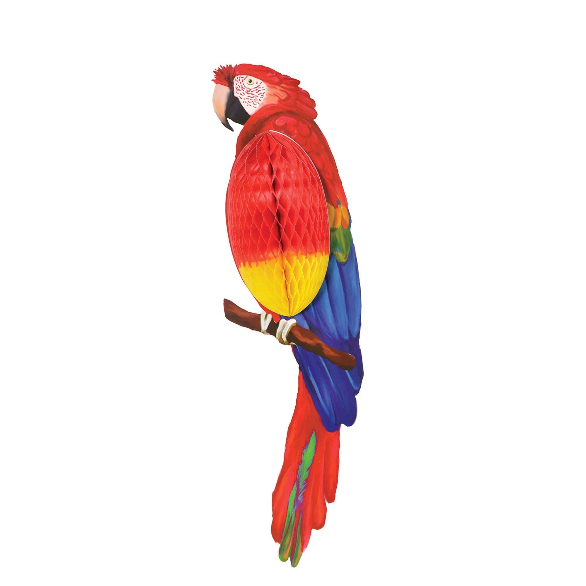 Parrot  Honeycomb Decoration   23x6.5in