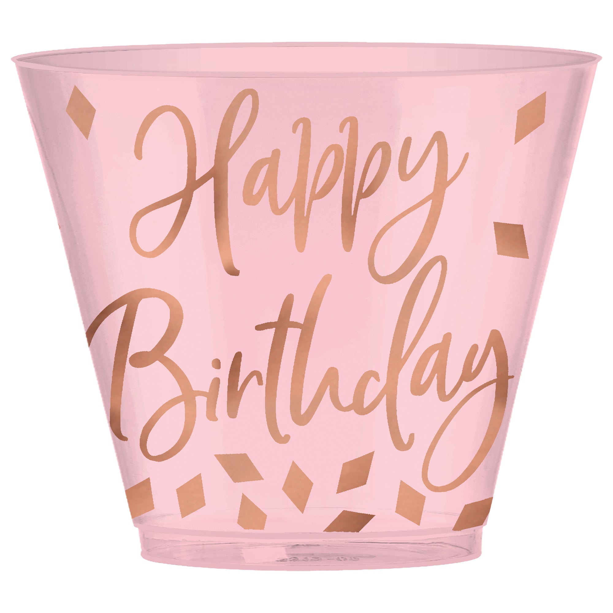 Blush Birthday 30 Plastic Tumblers   9 oz.