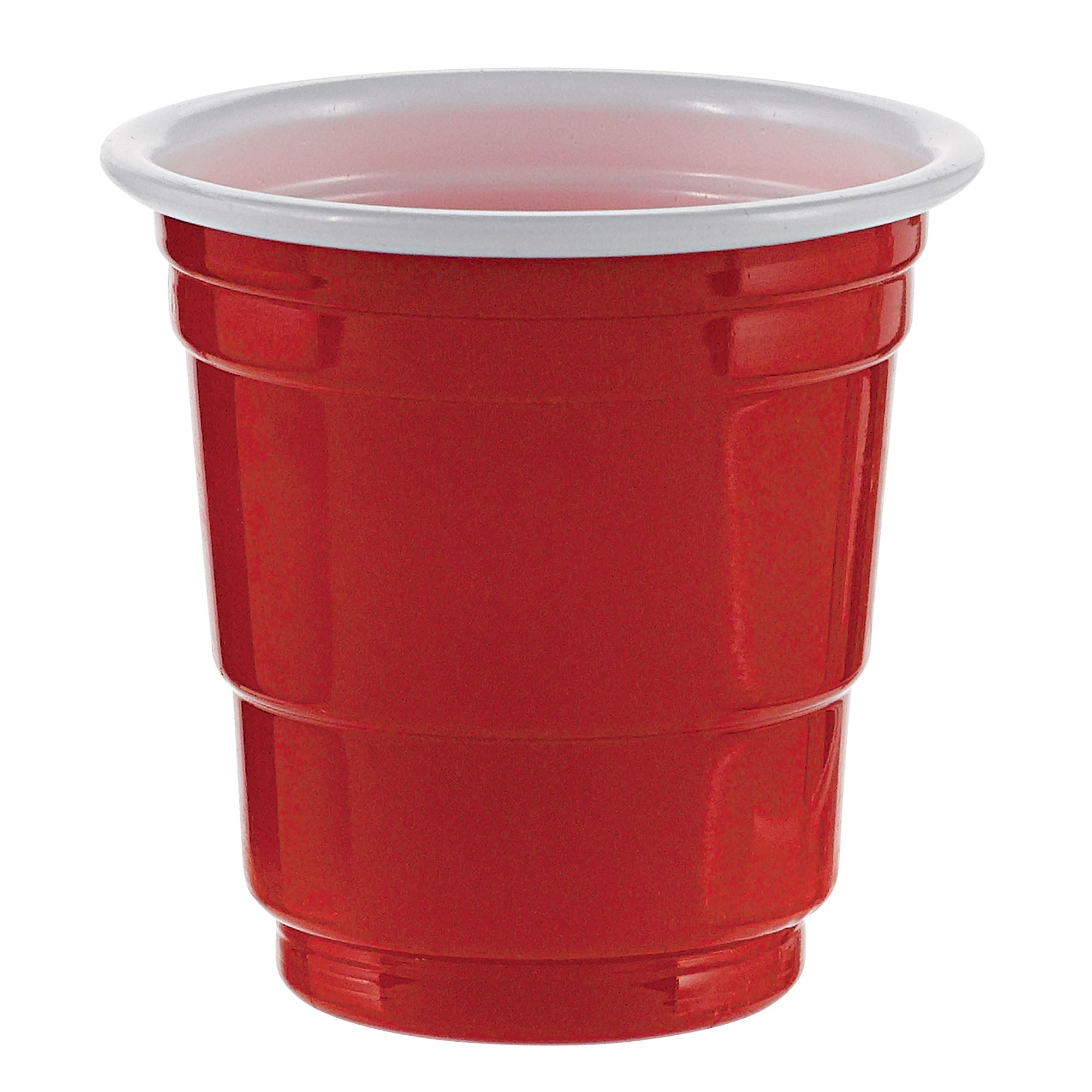 Plastic Shot Glasses  Apple Red  30 pcs  2oz