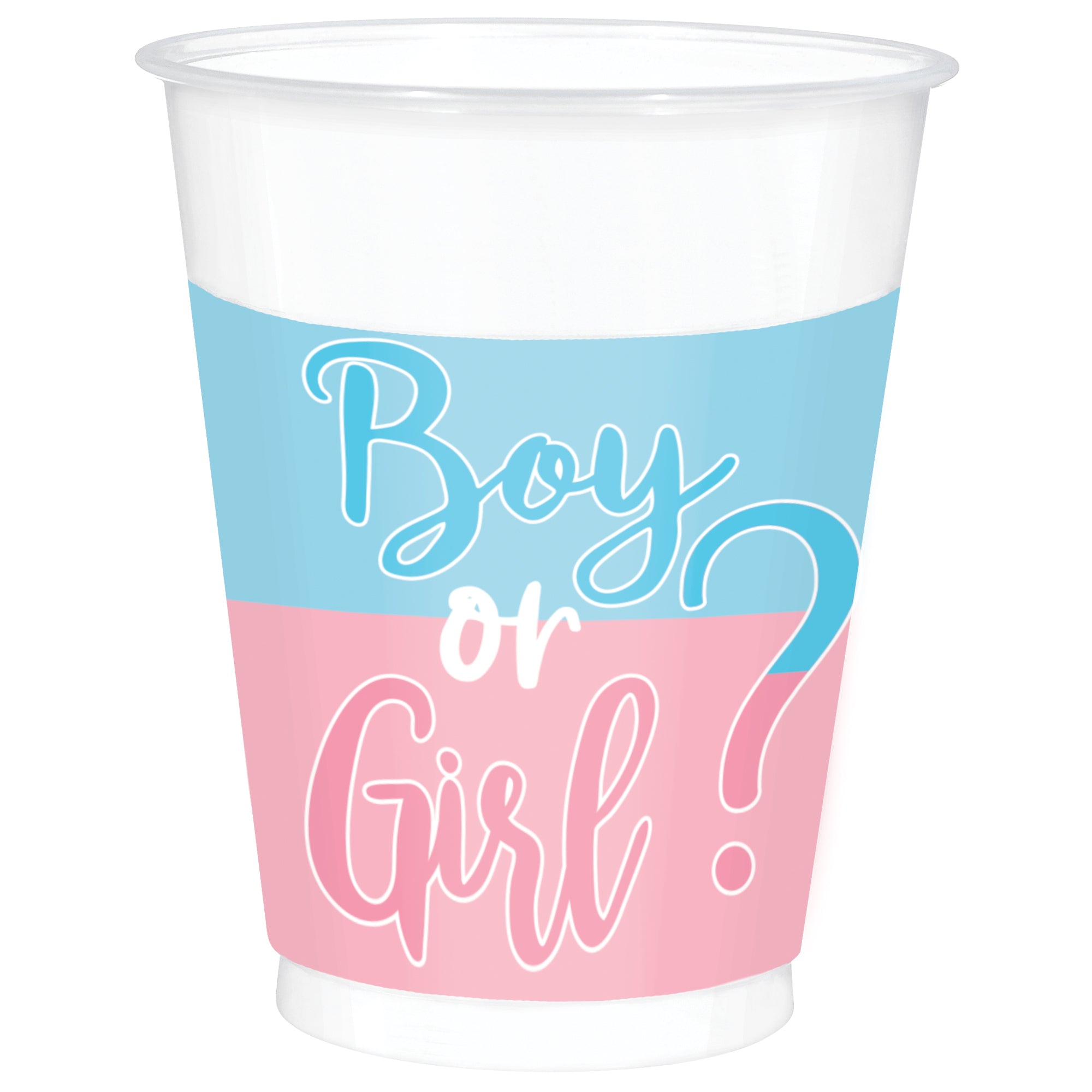 The Big Reveal 25 Cups  16 oz.  Plastic