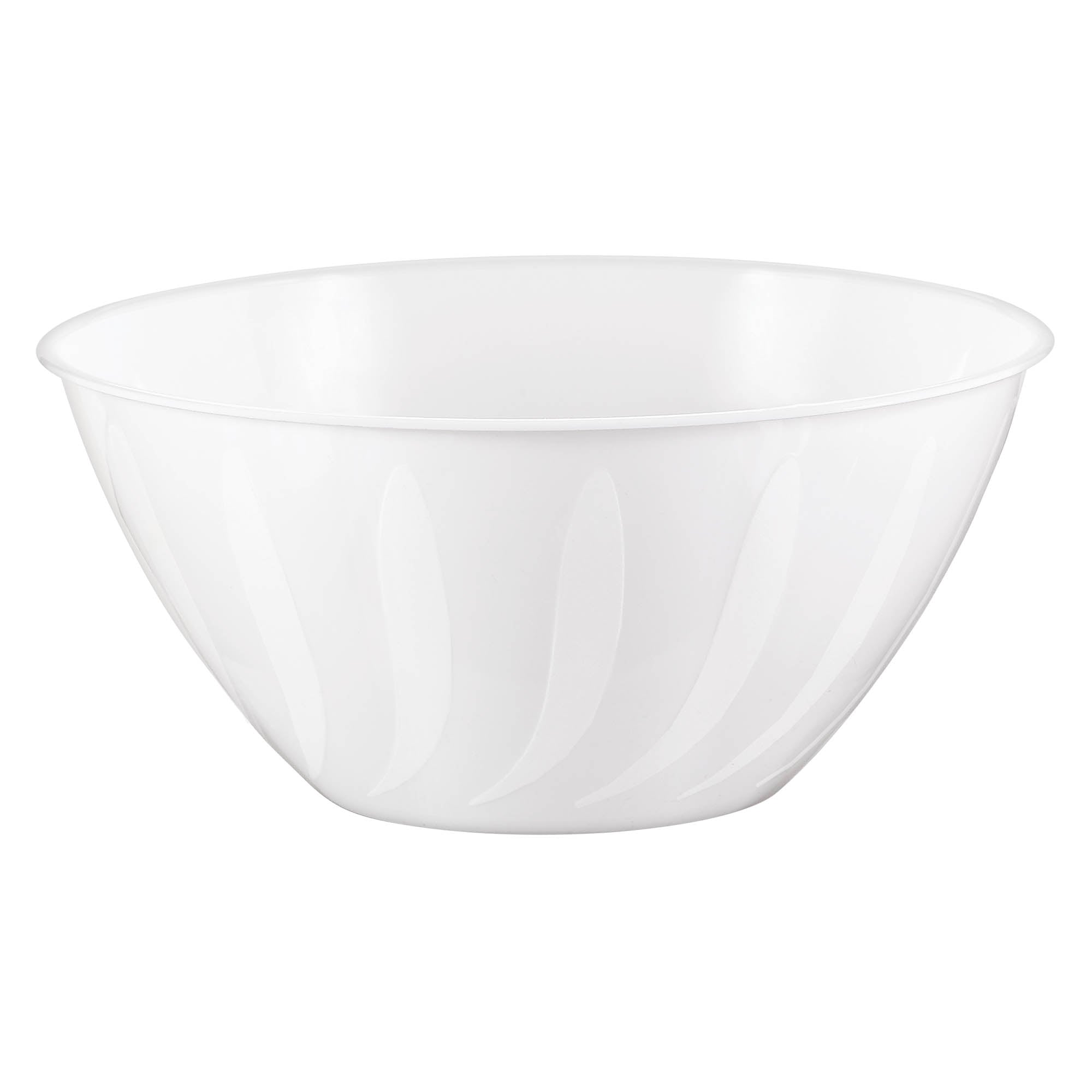 Plastic Bowl  Frosty White  2 qts