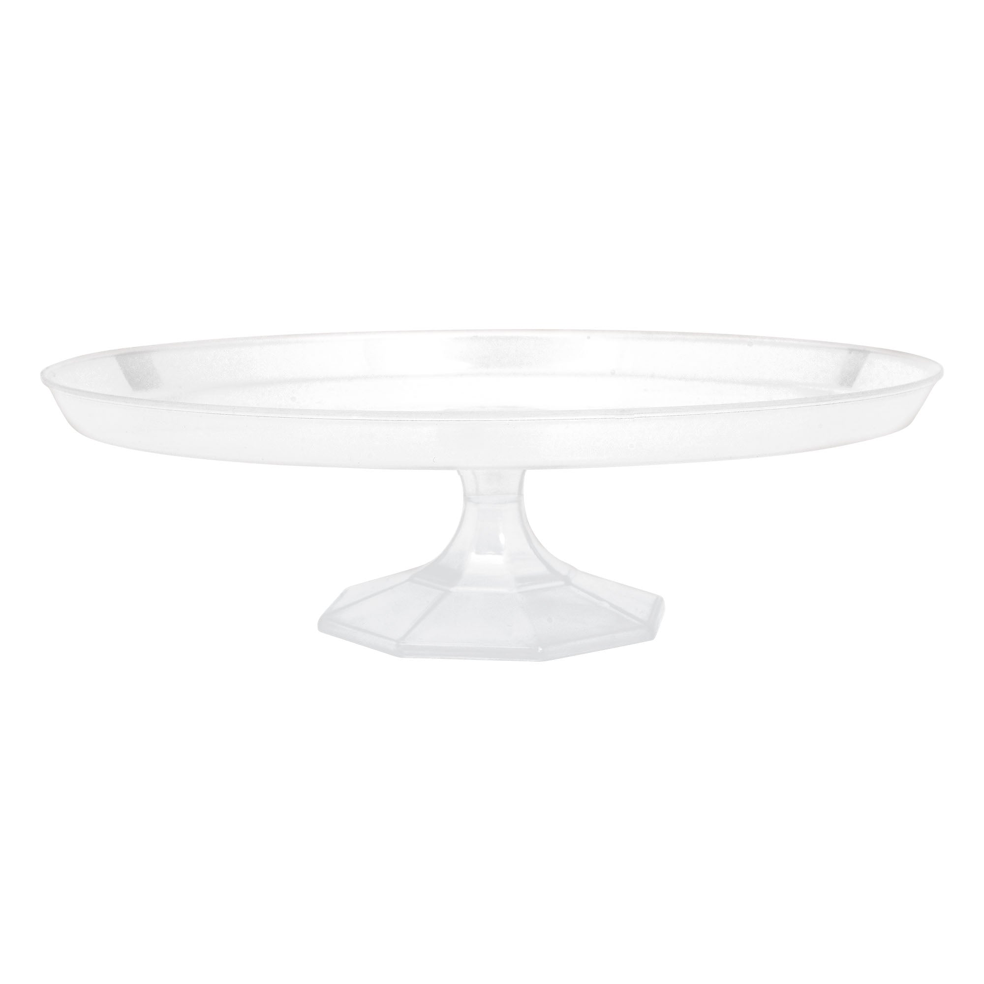 Medium Dessert Stand  Plastic Clear  11.5in