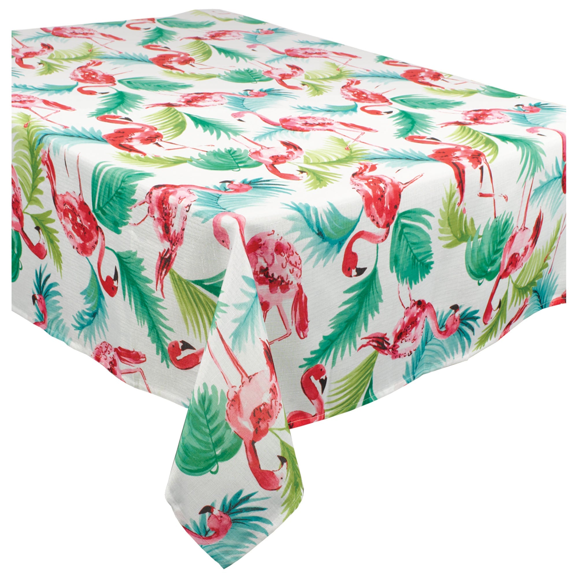 Flamingo Table Cover  Fabric  60x104in