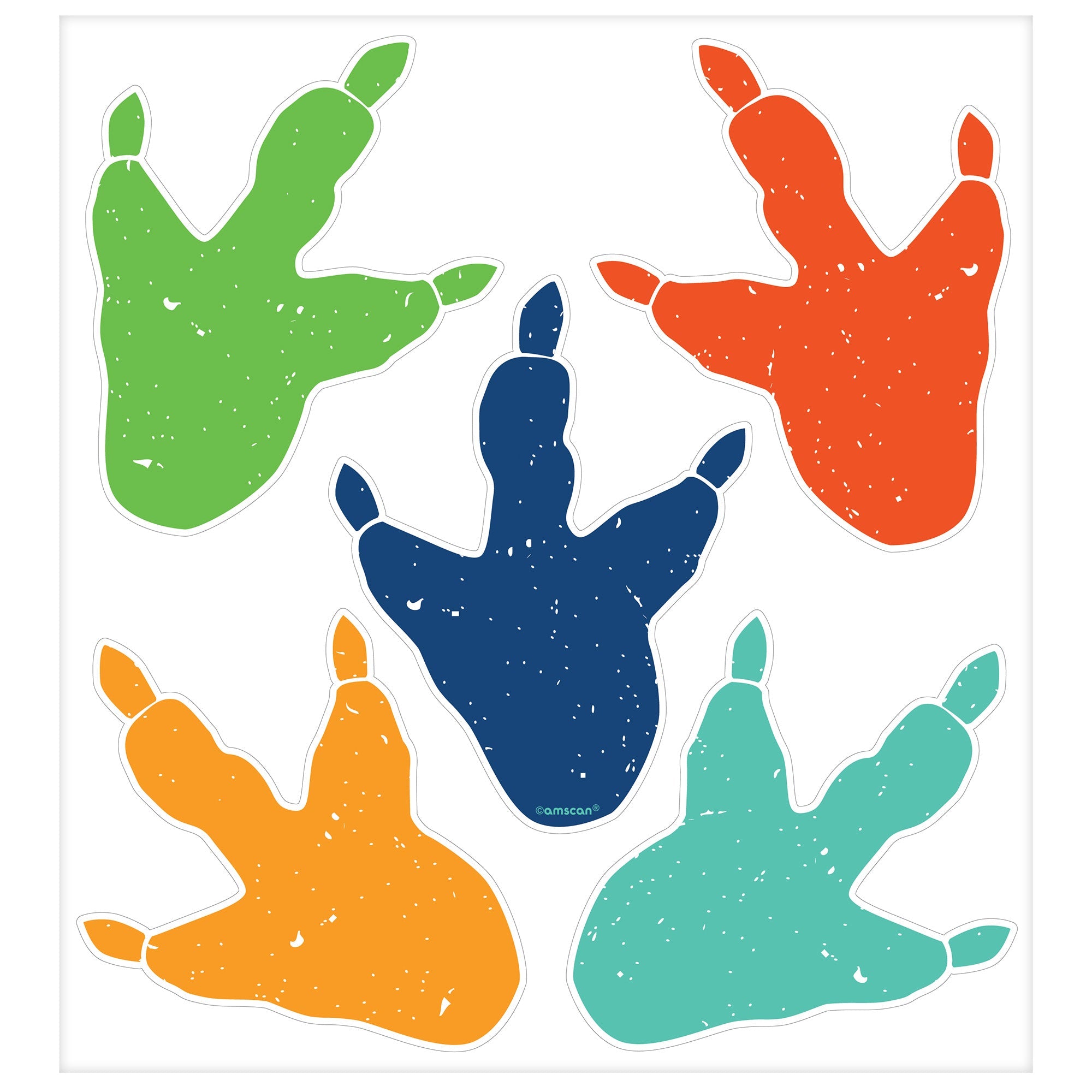 Dino-Mite Party Footprints  Vinyl   9.5x8.75in Sheet size