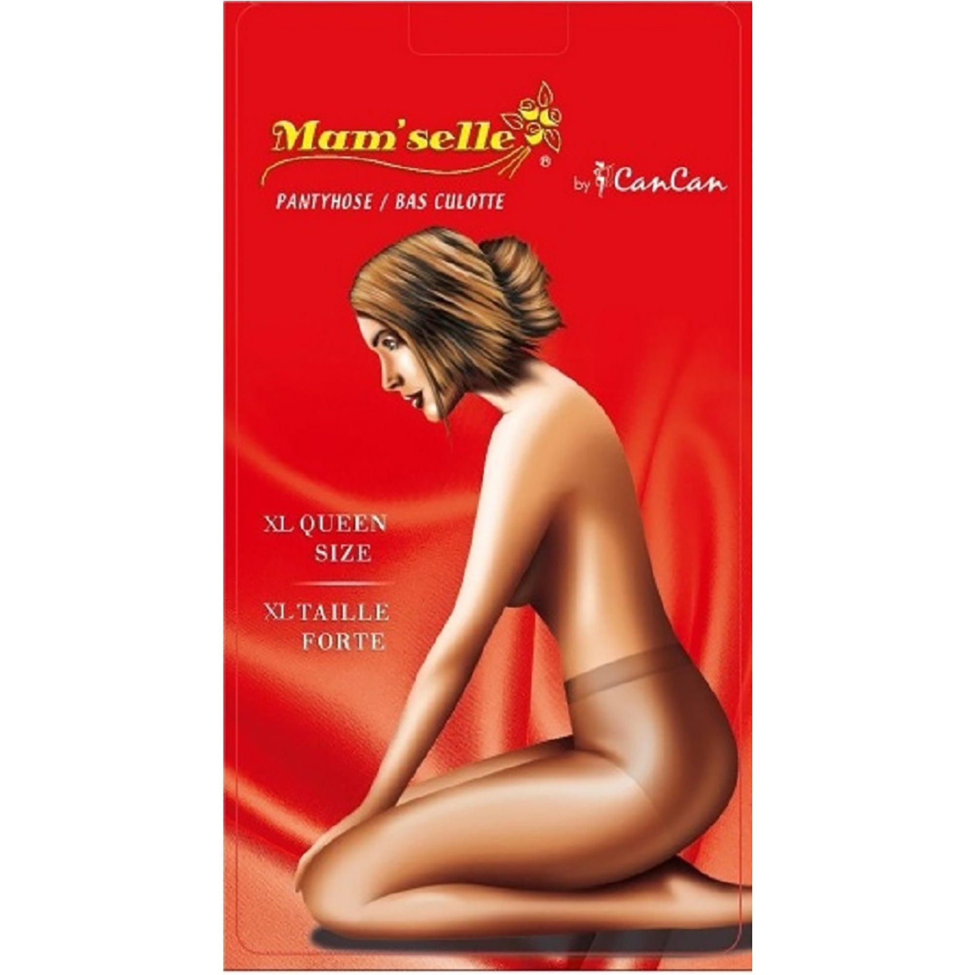 Mam'selle Panty Hose - Beige 20 Denier - XL Queen Size (200-260lbs)