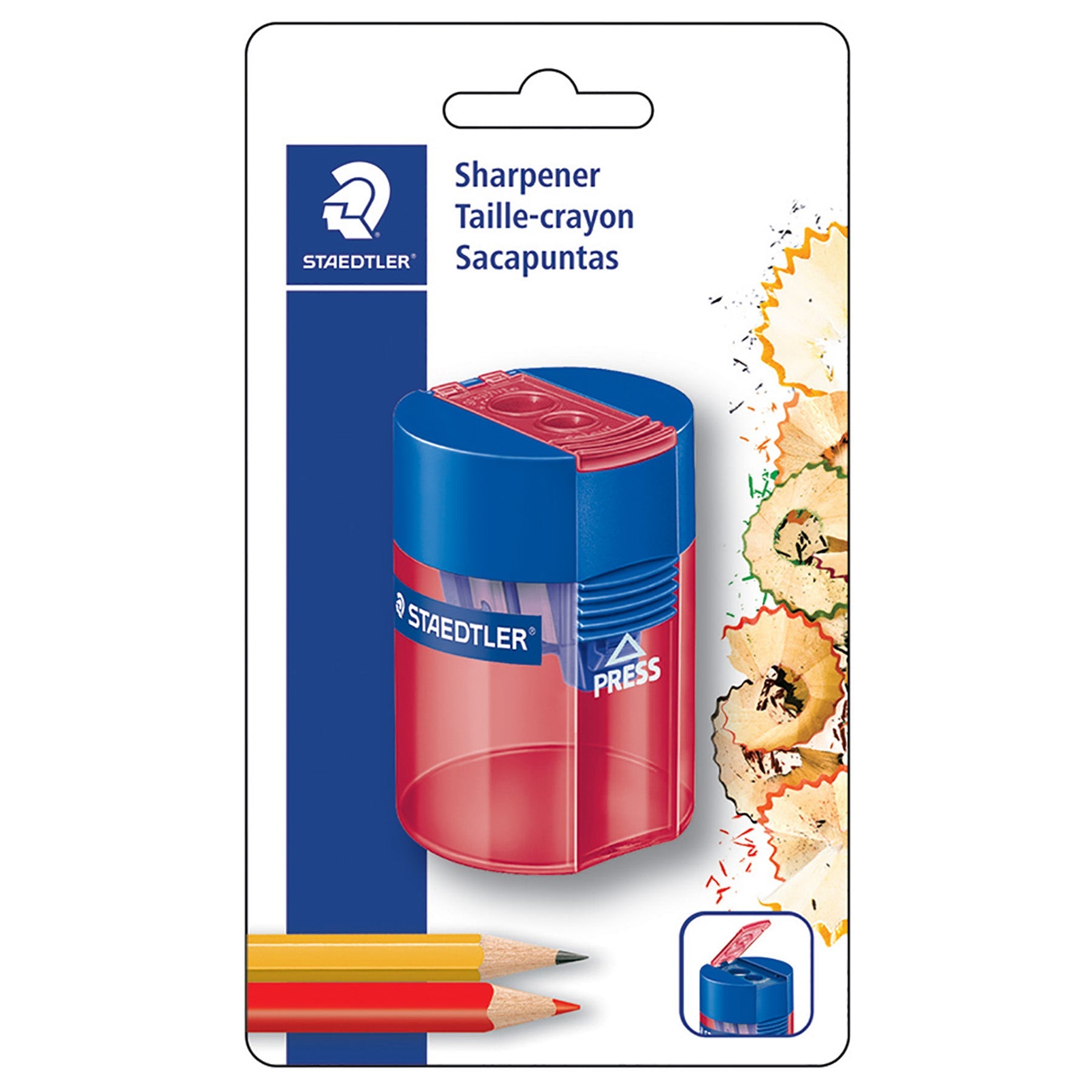 Staedtler Sharpener 2 Holes Flip Cover and Secure Lid 