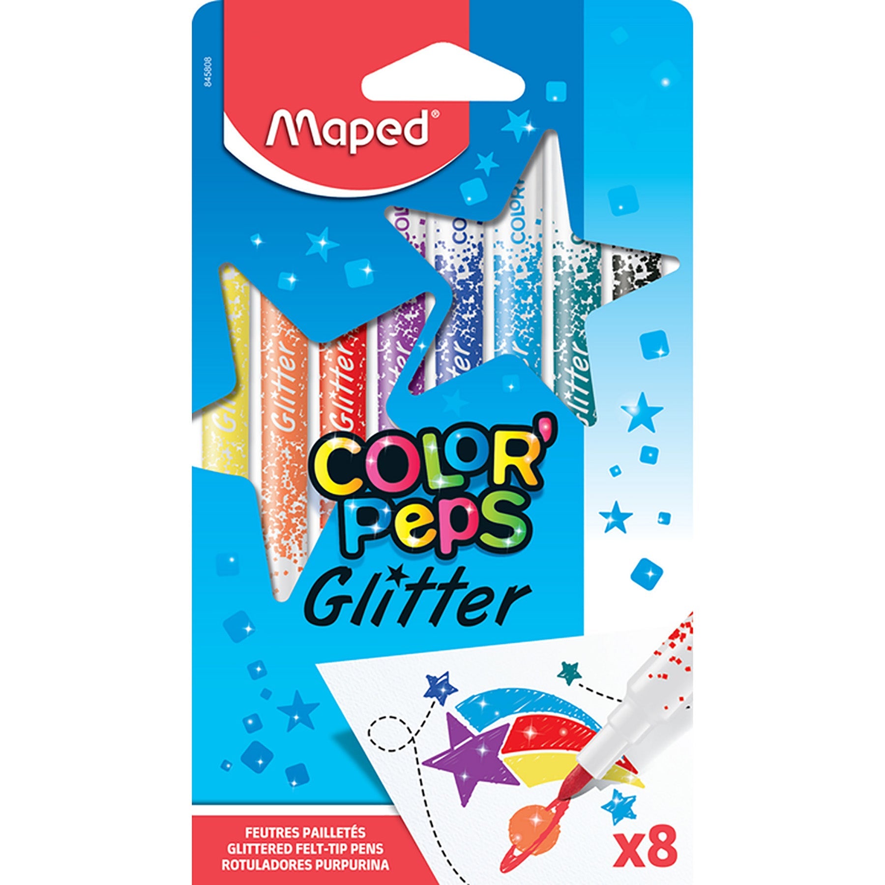 Maped Color'Peps Glitter 8 Markers 