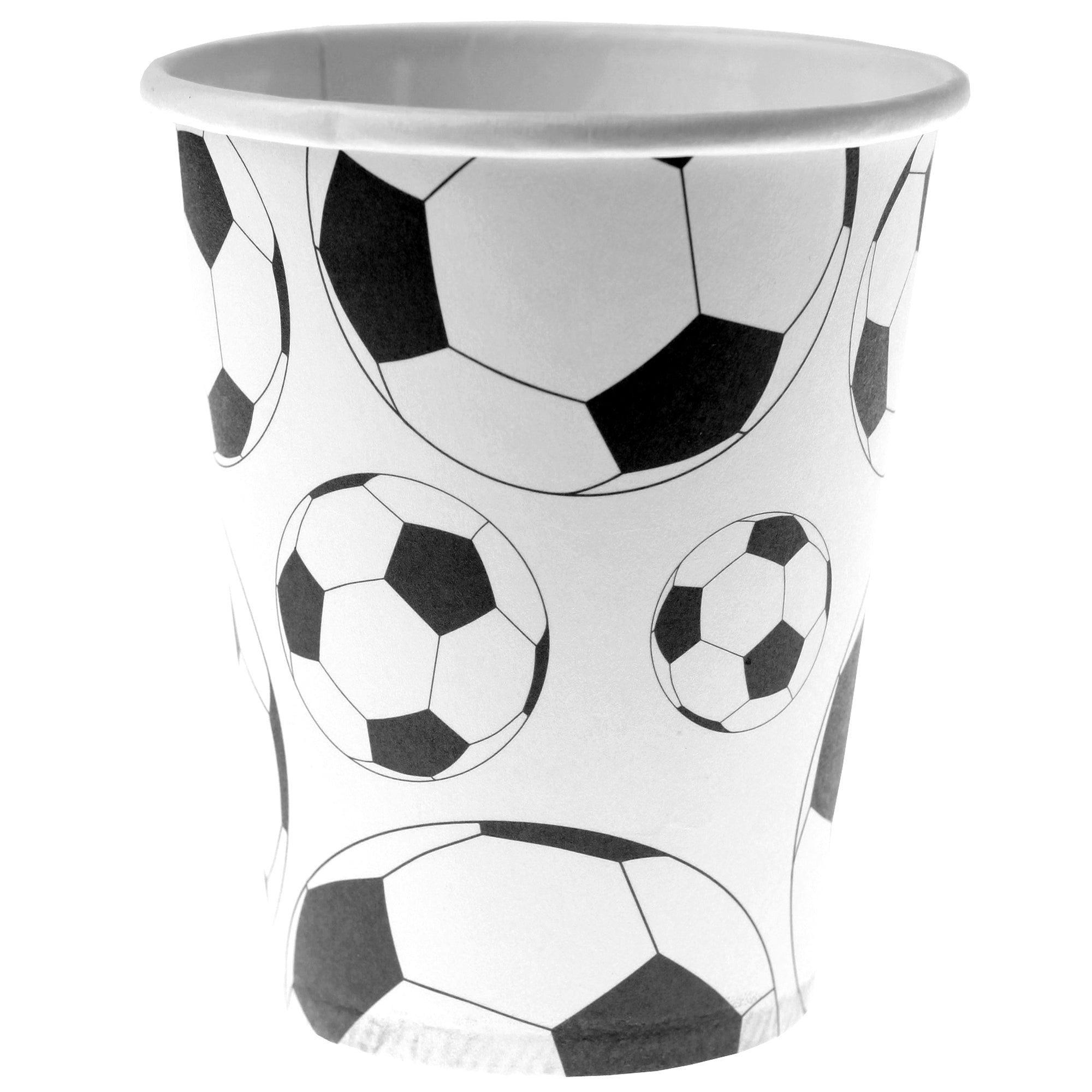 Soccer 10 Paper Cups 9oz