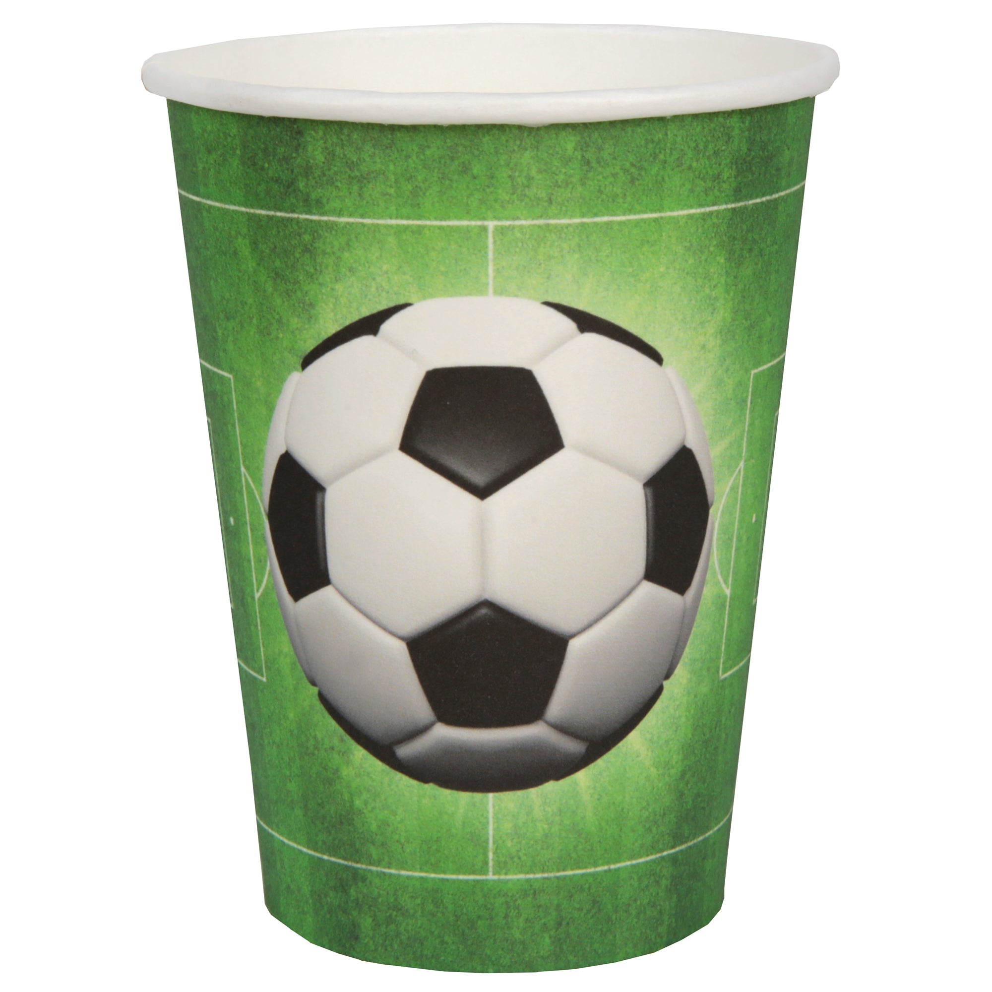 Soccer 10 Paper Cups 9oz