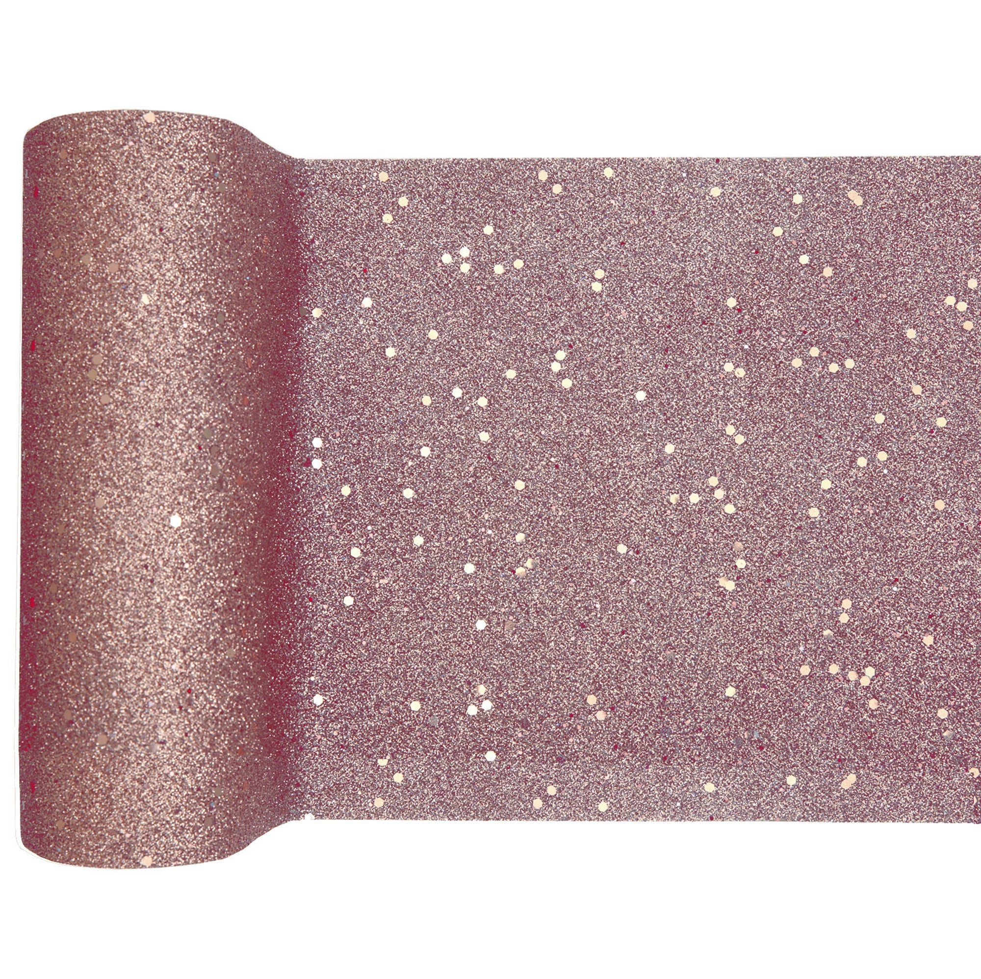 Glitter Table Runner Rose Gold 7.1x195in