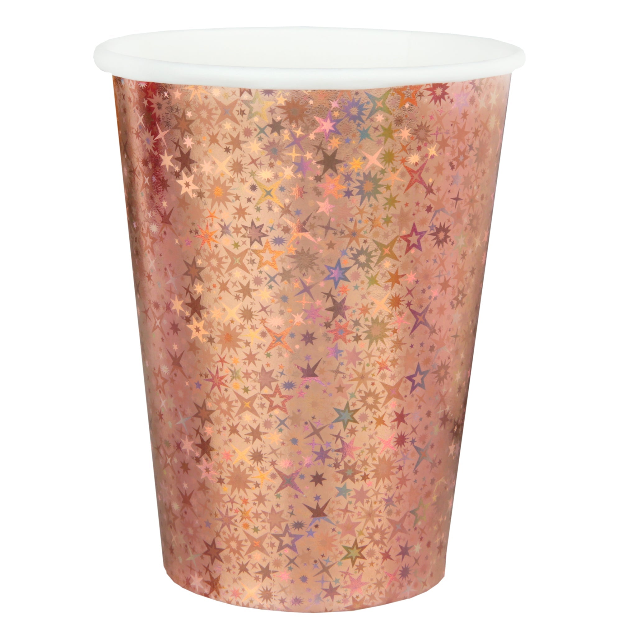 10 Paper Cups Rose Gold 9oz