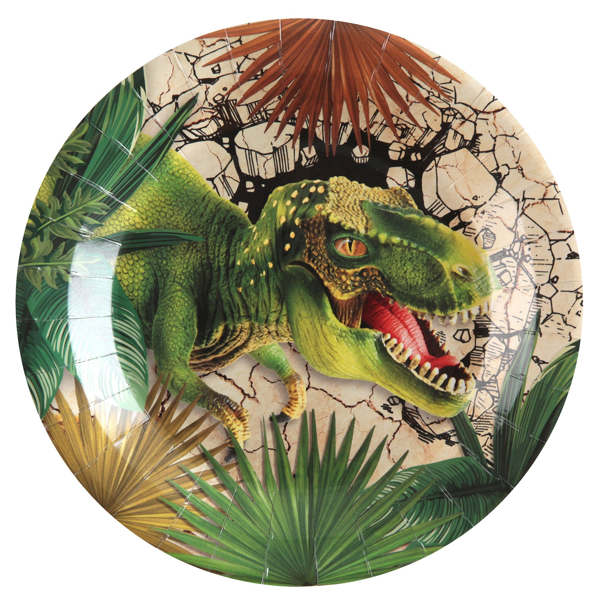 Dinosaur 10 Round Paper Plates 9in