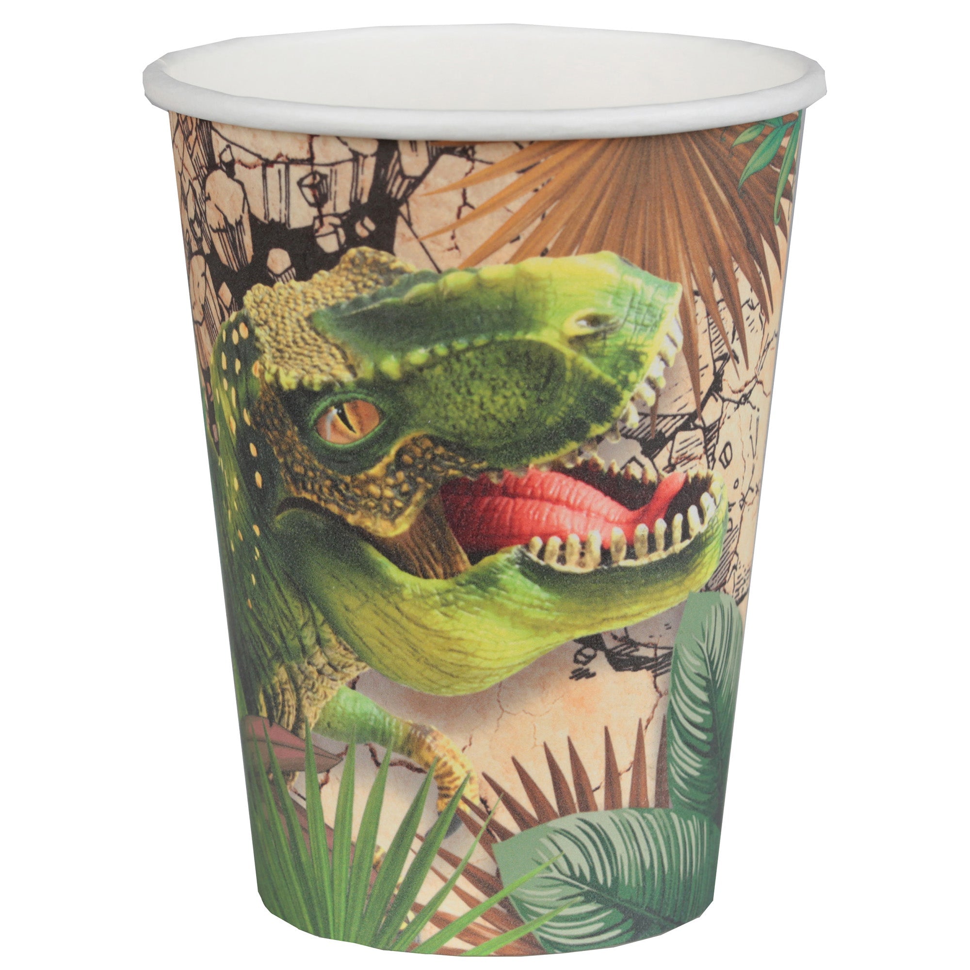 Dinosaur 10 Paper Cups 9oz