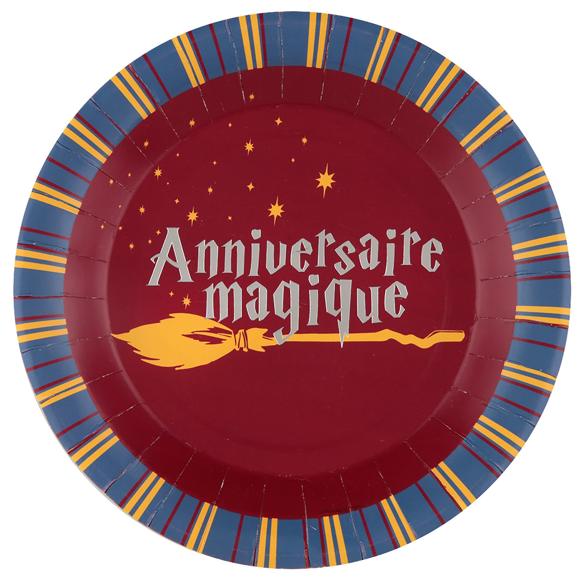 Anniversaire Magique 10 Round Paper Plates 9in