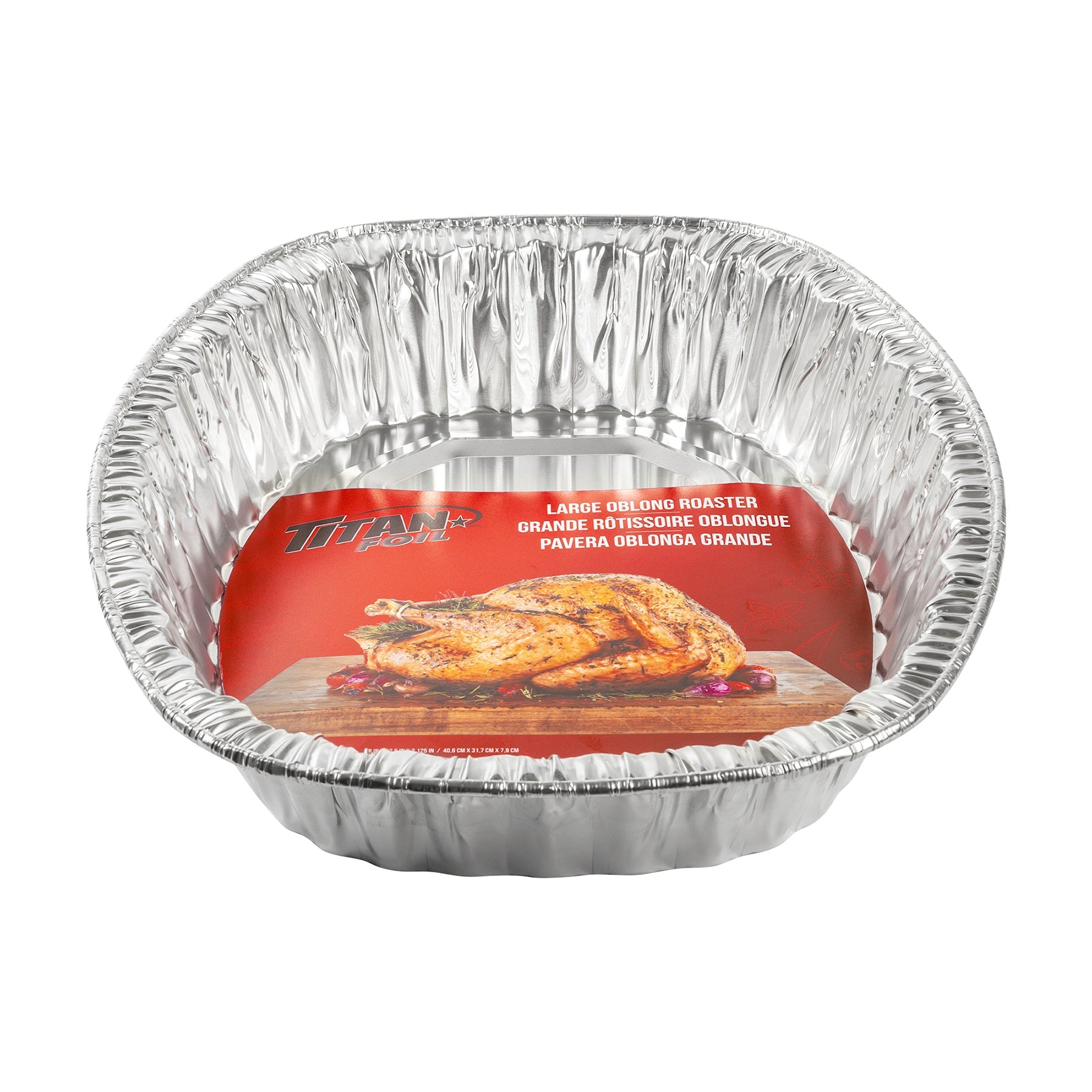 Titan Aluminium Oblong Roaster Large  16x12.5x3.12in