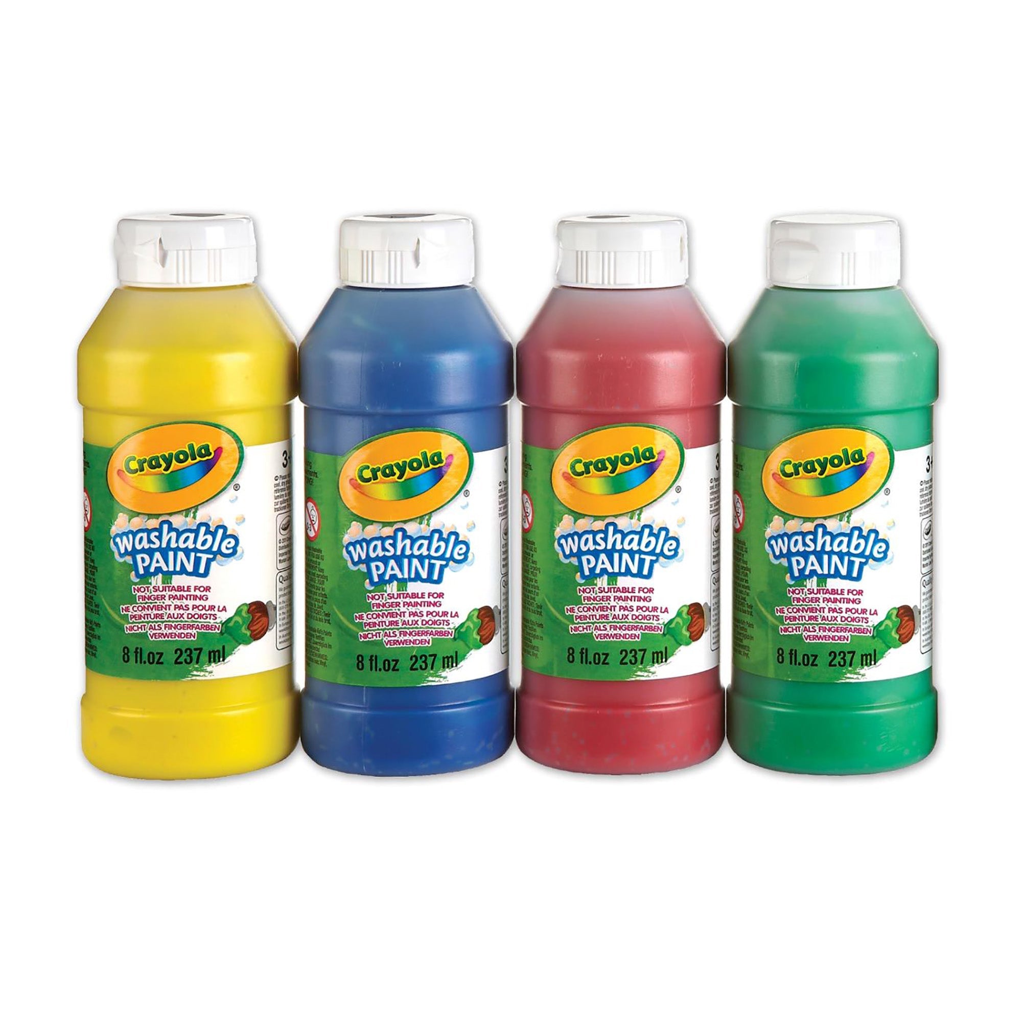 Crayola 4 Washable Paint Jars 237ml (8oz) each