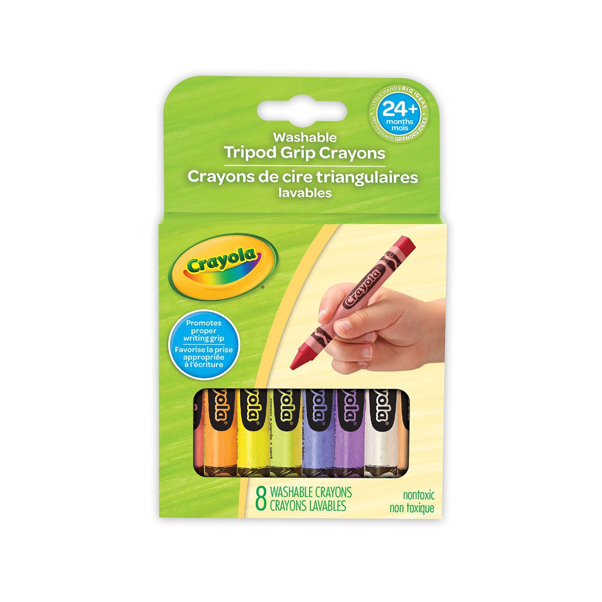 Crayola My First 8 Tripod Grip Crayons - Washable 4in