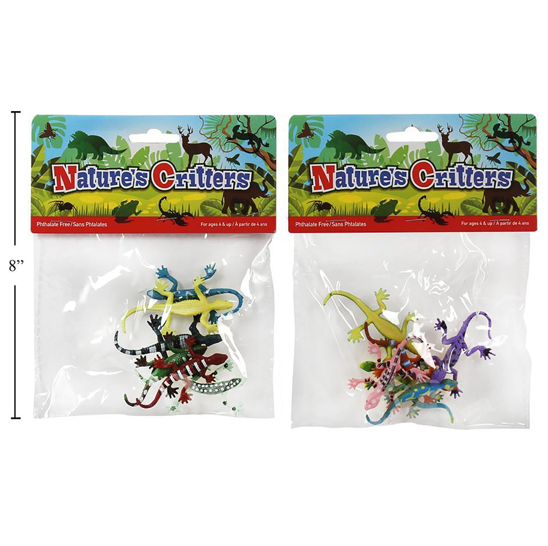 Nature's Critters 6 Plastic Small Lizards 2.25in