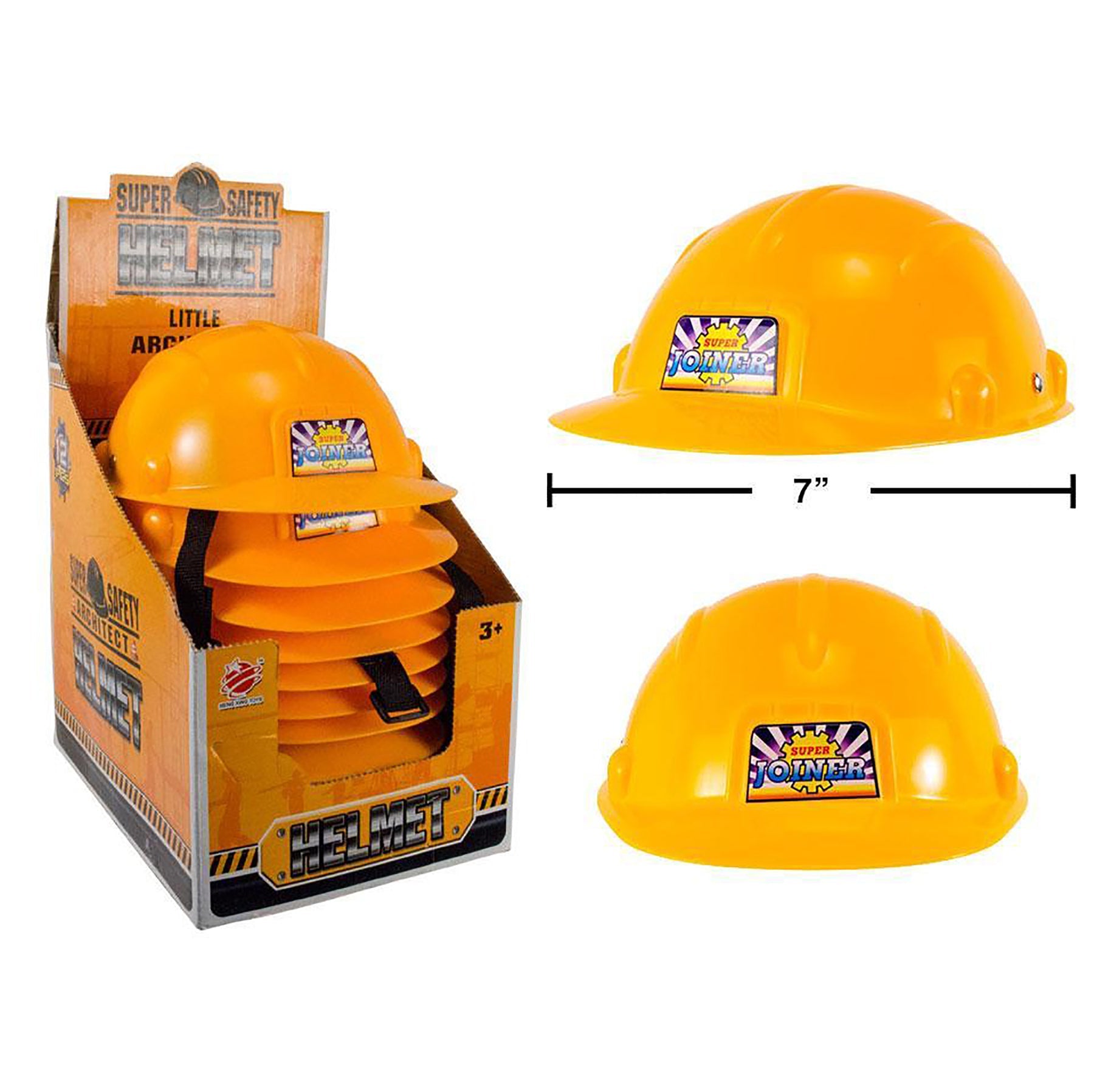 Super Safety Hard Hat Plastic 9.25x7x3.5in