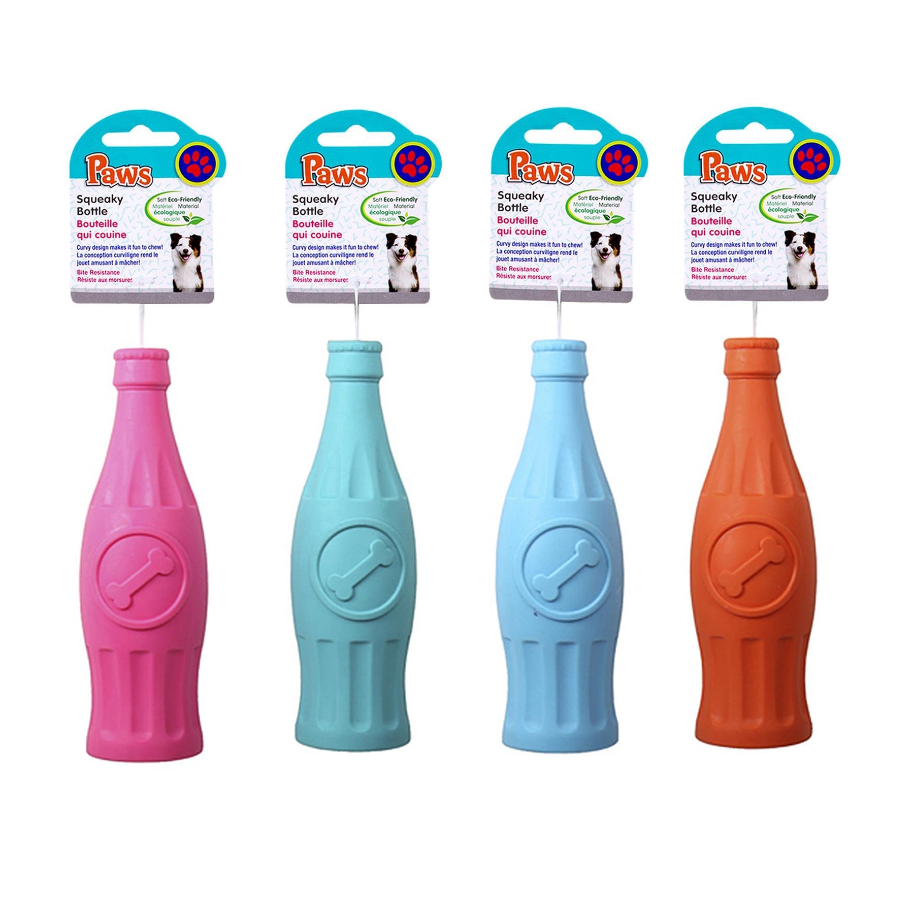 PAWS Squeaky Bottle 7in