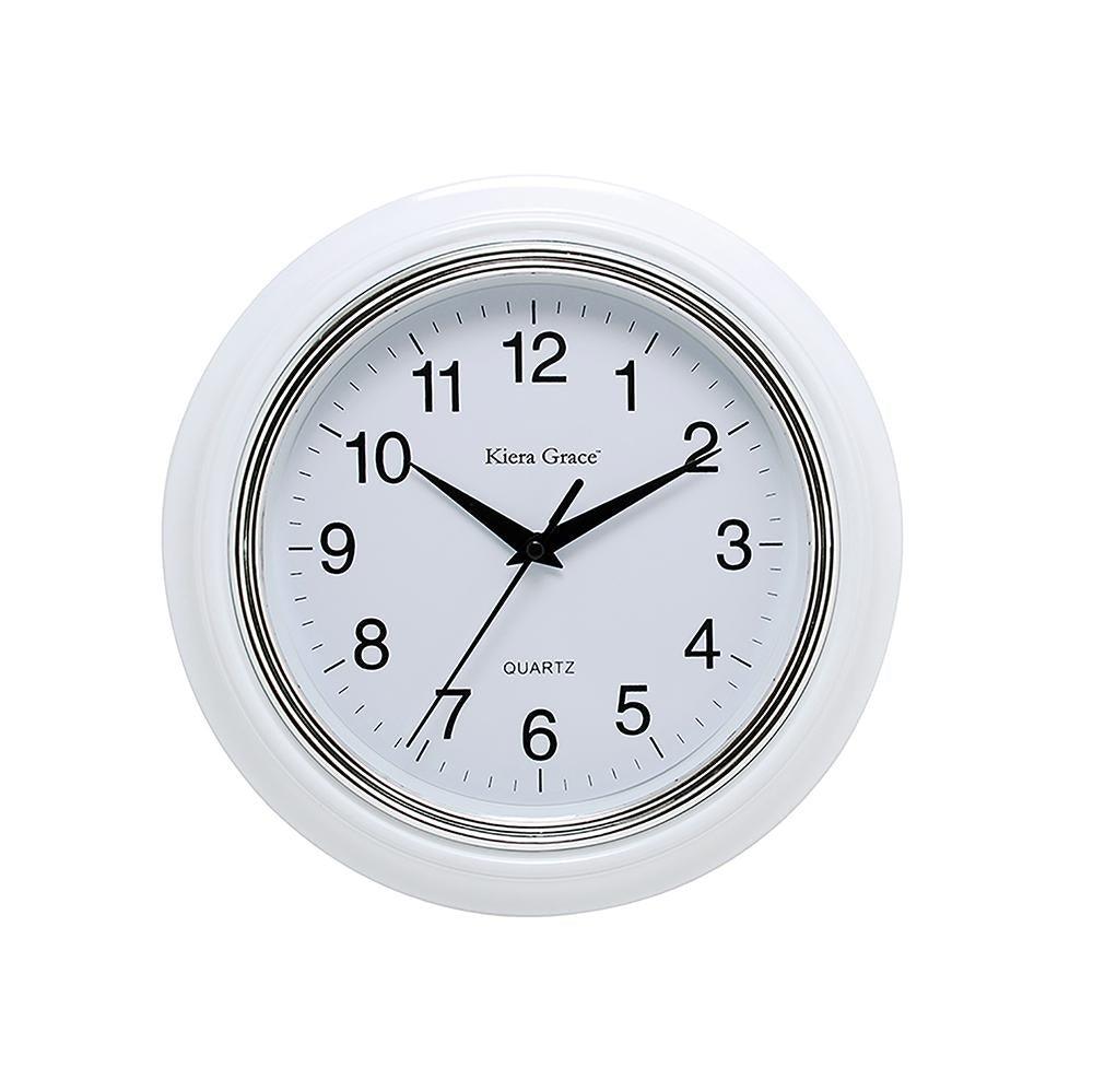 Aster 10In Wall Clock - White - Dollar Max Depot