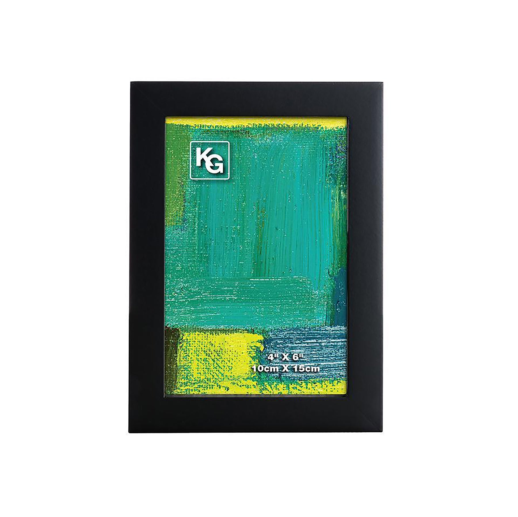 KG Contempo Black Wood Frame 4x6in