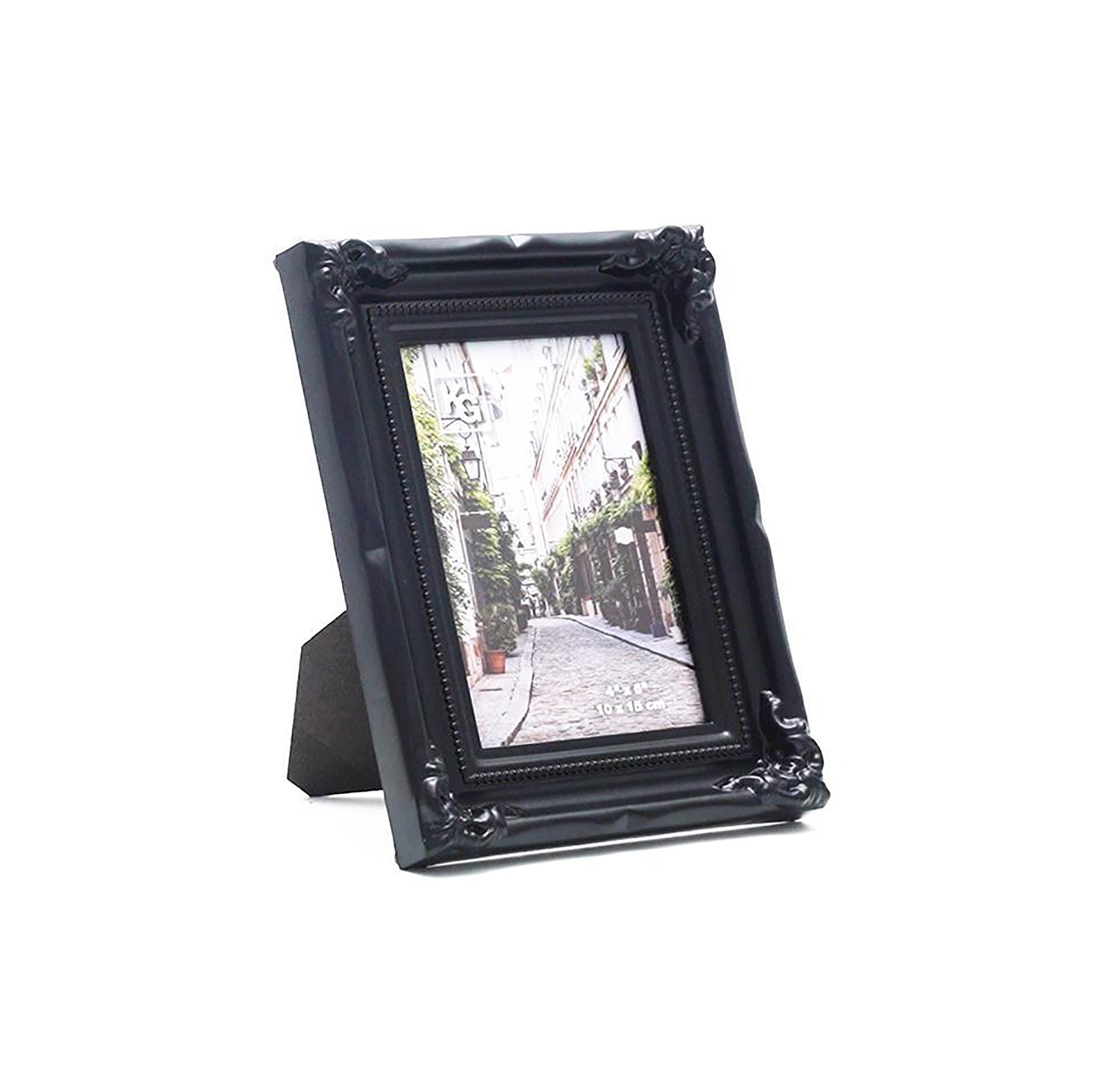 KG Georgia Black Frame Plastic Embossed 4x6in