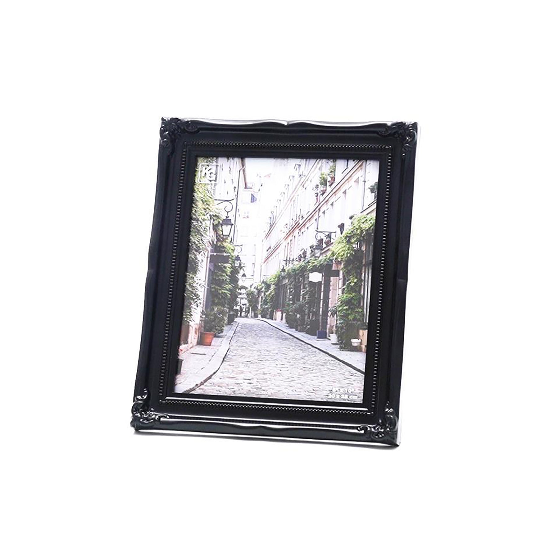 KG Georgia Black Frame Plastic Embossed 8x10in