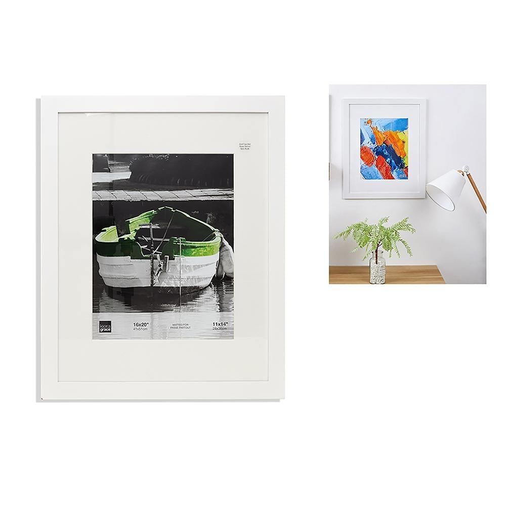 Langford 16X20In (For 11X14) Frame Wood, White - Dollar Max Depot