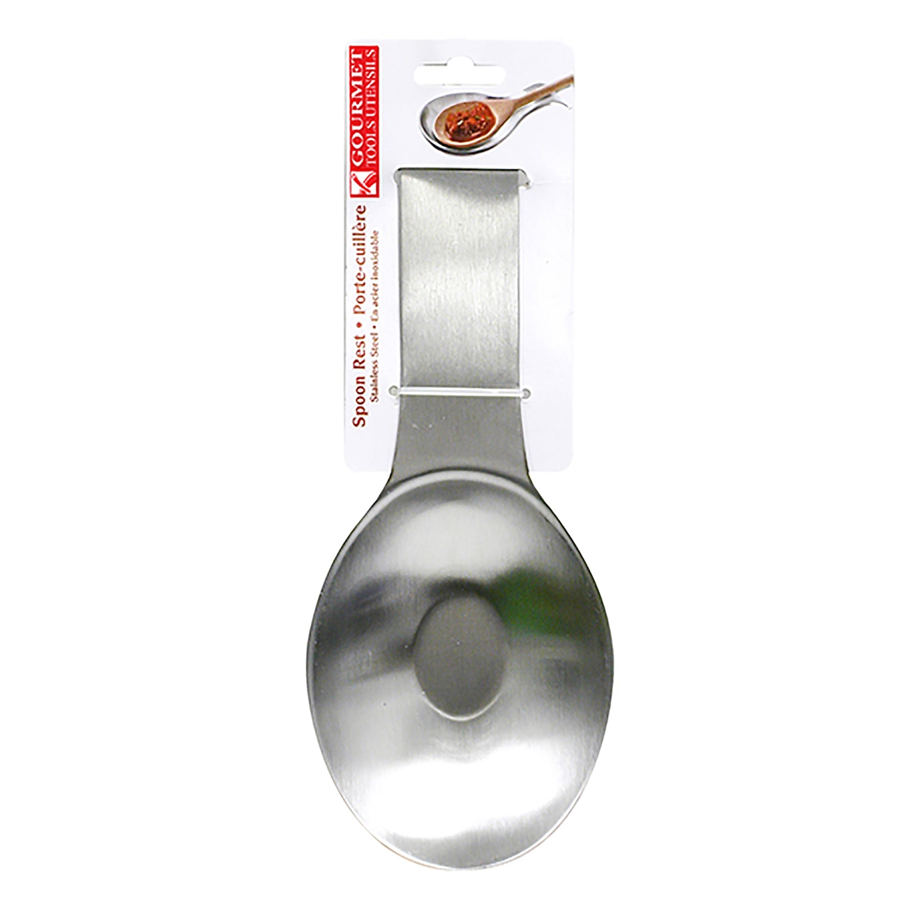 Gourmet Stainless Steel Spoon Rest 9.5x3.75in