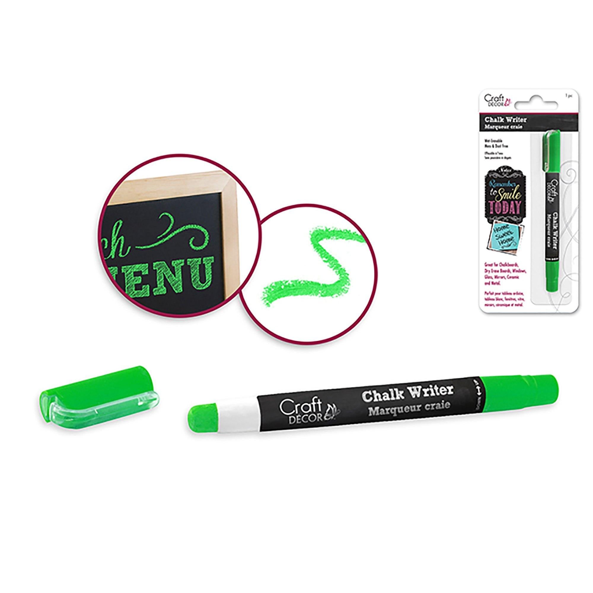 Neon Green Craft Decor: Chalk Writer Blister-Carded - Dollar Max Dépôt