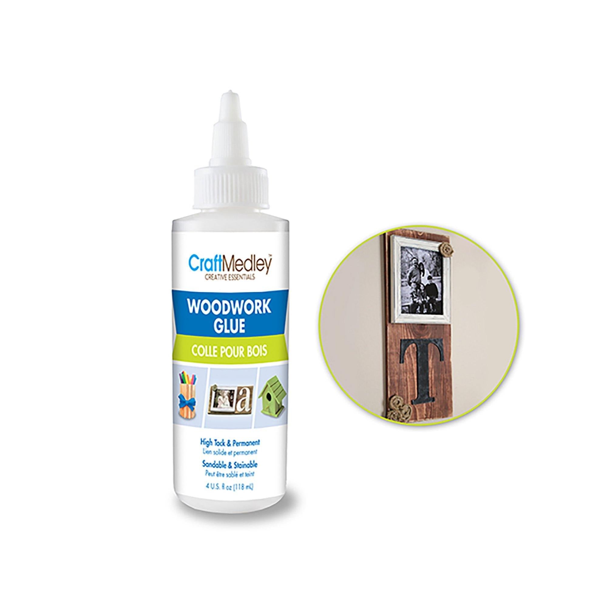 Craft Medley Glue: 4Oz Woodwork Glue High Tack Sandable/Stainable - Dollar Max Dépôt