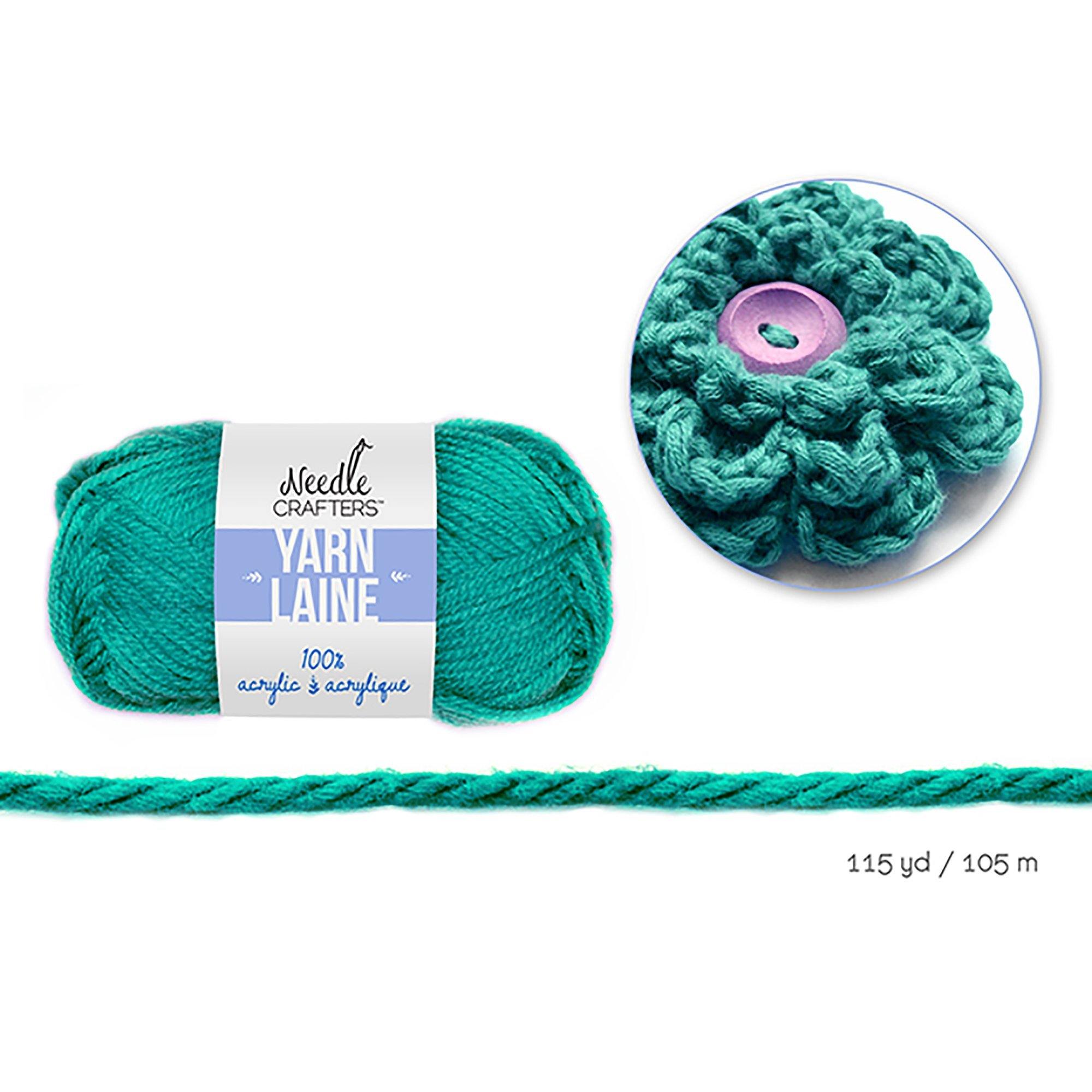 Teal Needlecrafters: 50G Acrylic Yarn Standard Ball Dyed - Dollar Max Dépôt